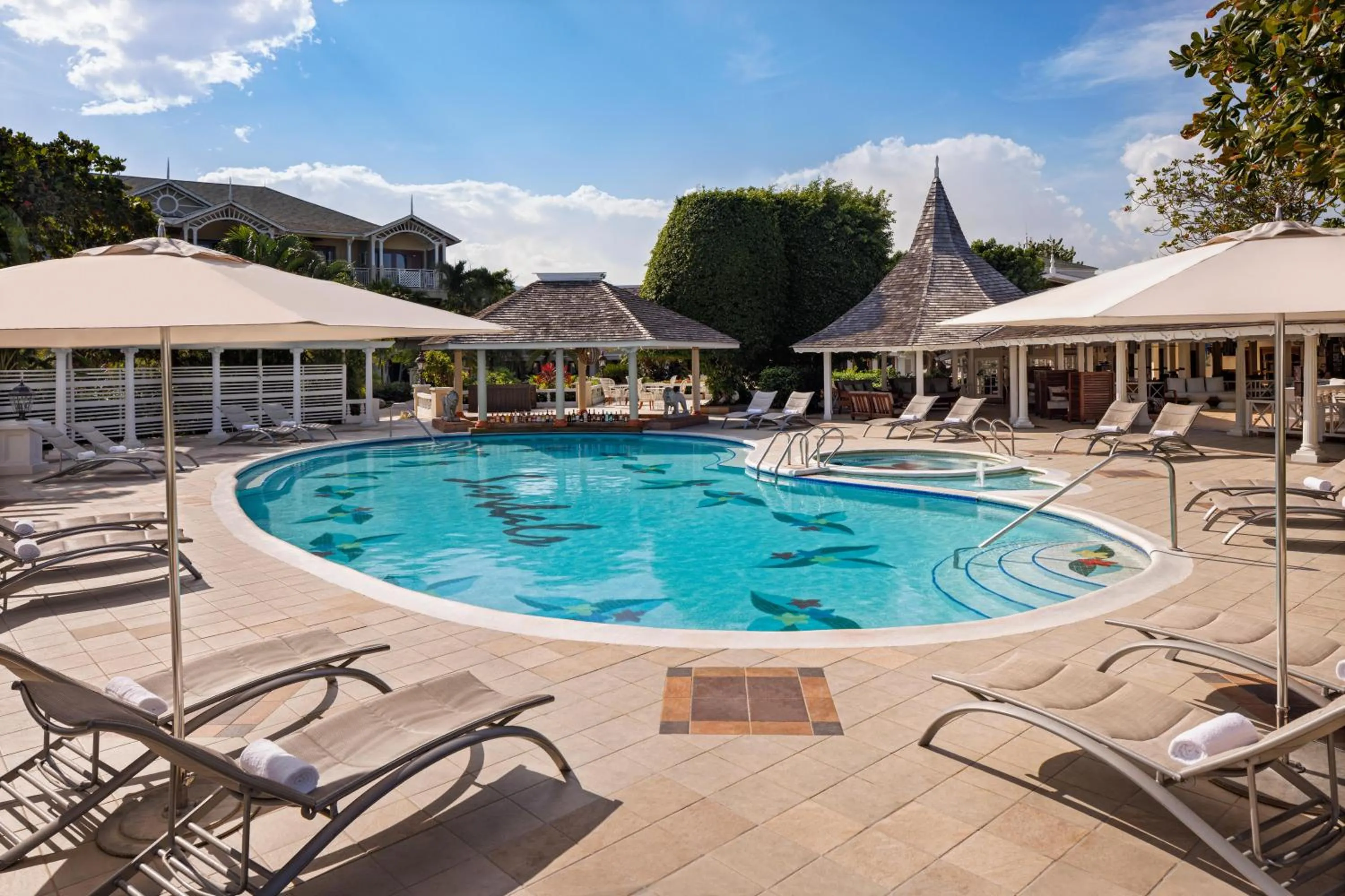 Swimming pool in Sandals Royal Caribbean All Inclusive Resort & Private Island - Couples Only