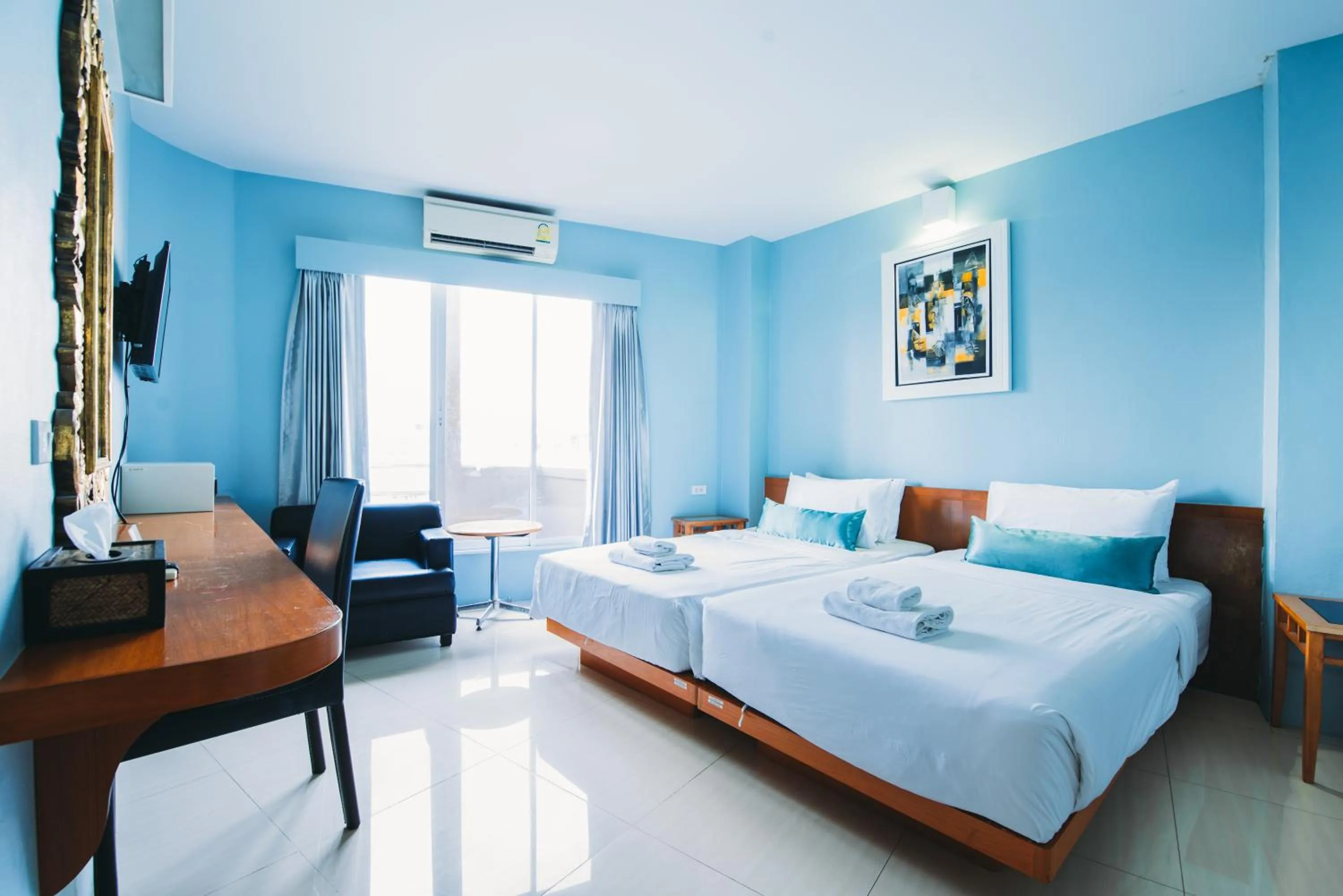 Bed in Villa Cha-Cha Khaosan Rambuttri