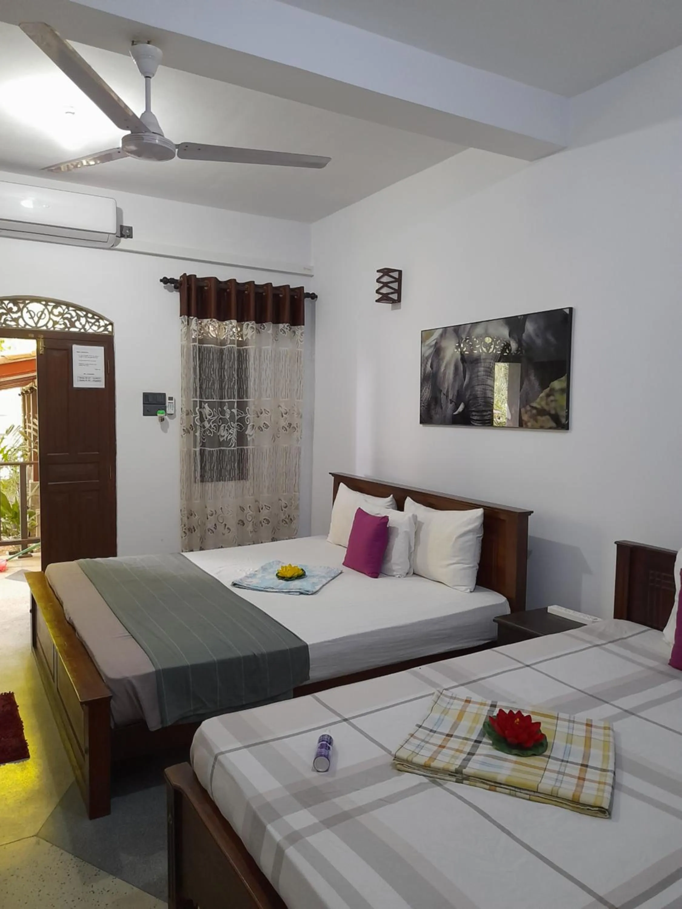 Bed in Ging View Villa