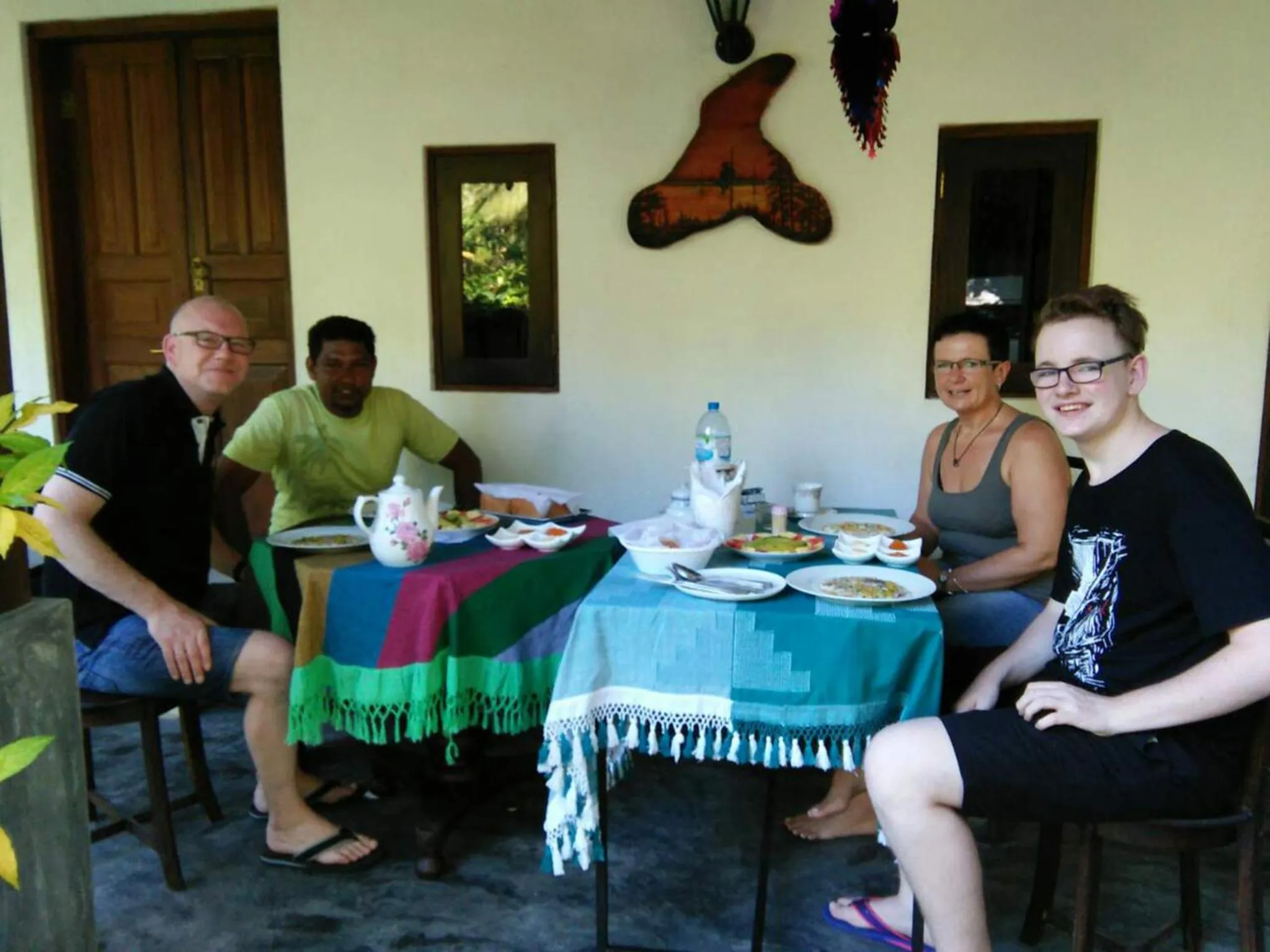 Asian breakfast in Ging View Villa