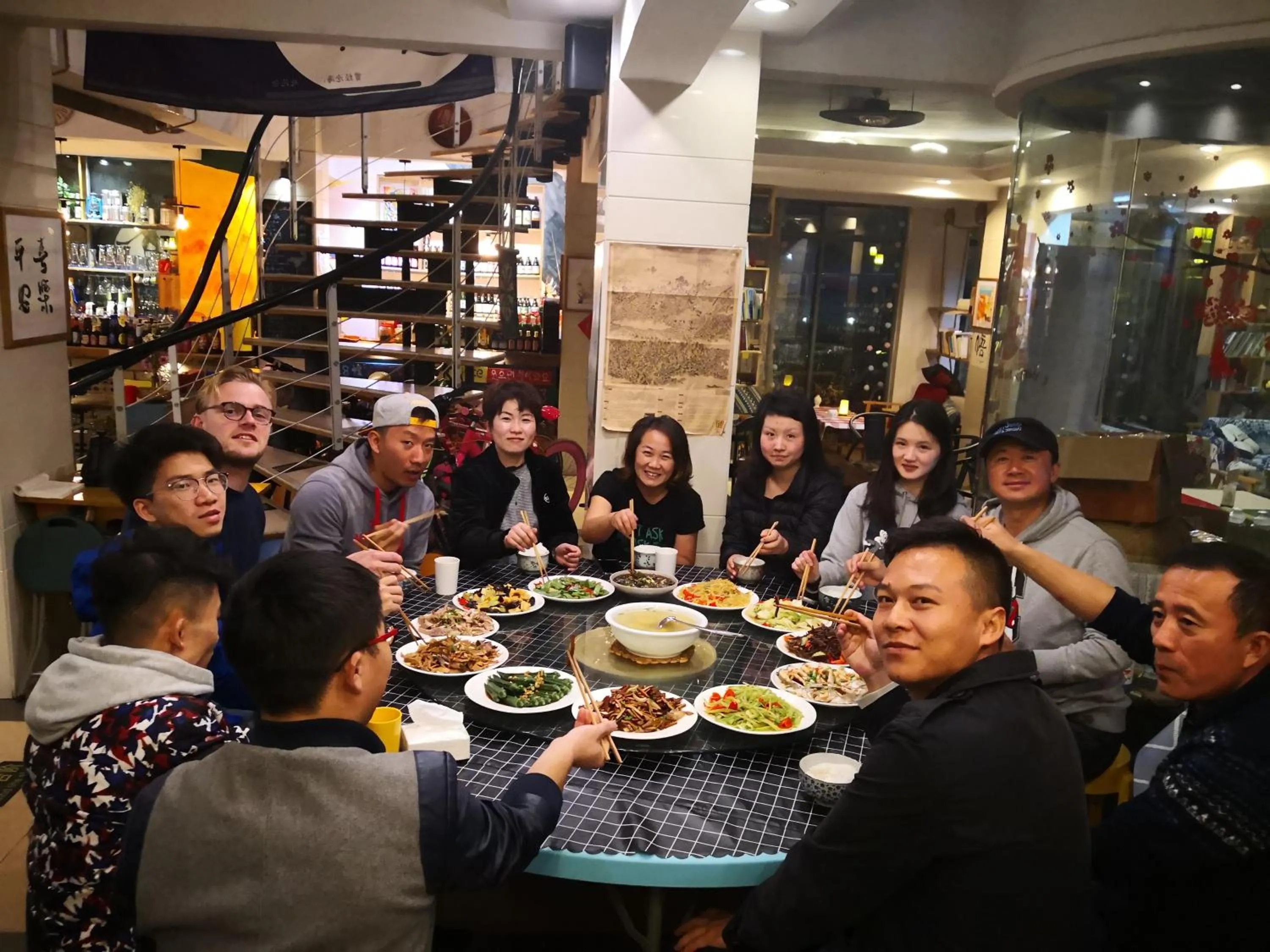 Dinner in Kunlun International Youth Hostel