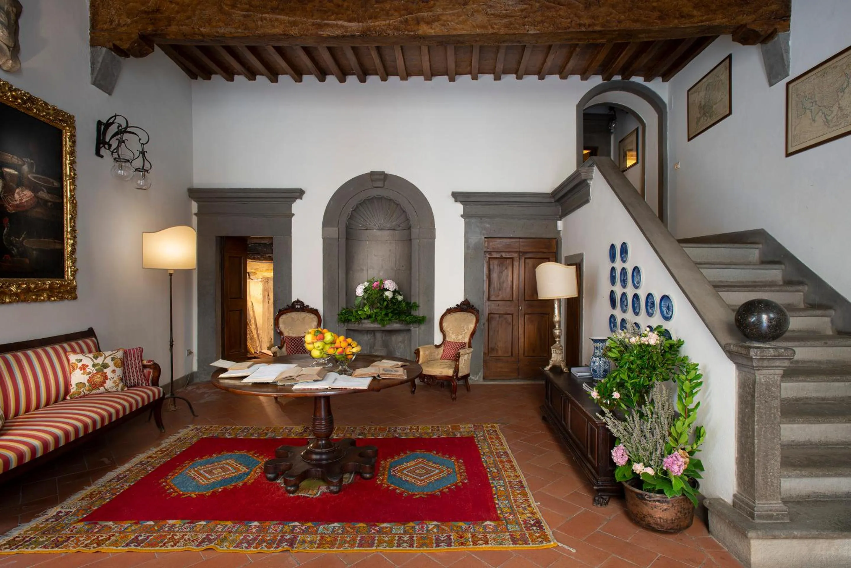 Living room in Palazzo Malaspina B&B