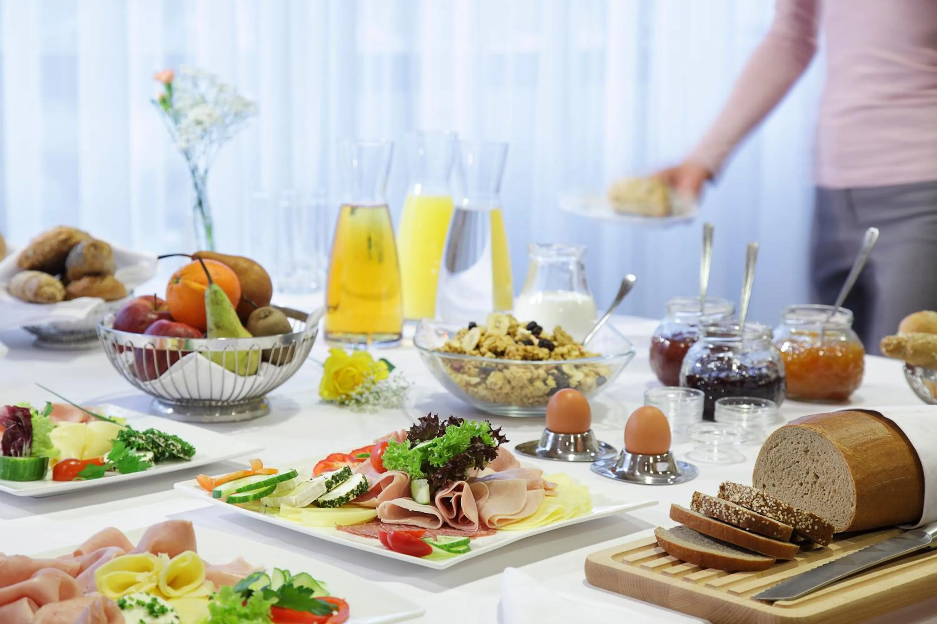 Continental breakfast in Schloss Hotel Zeillern