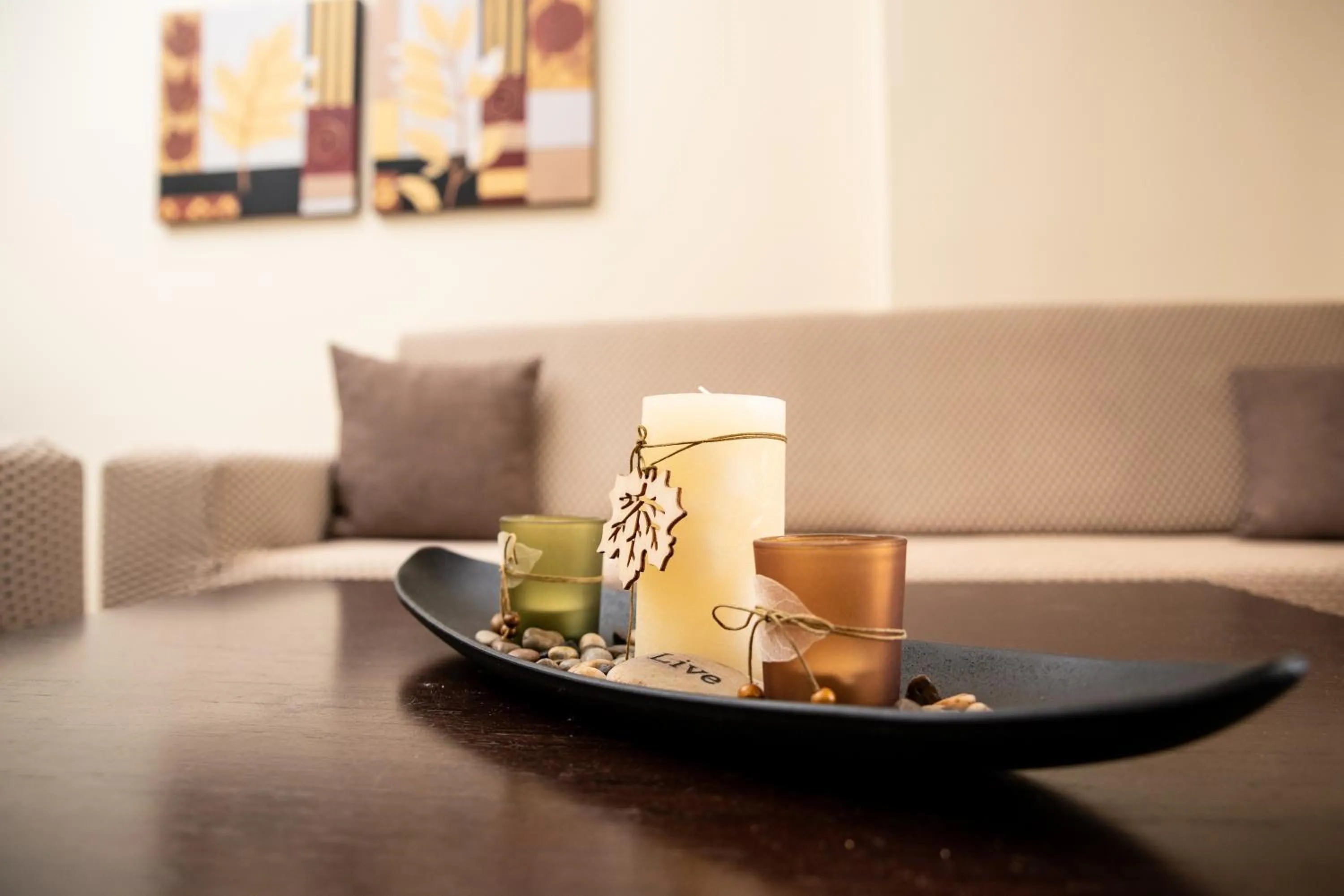 Decorative detail in Lagaria Apartments