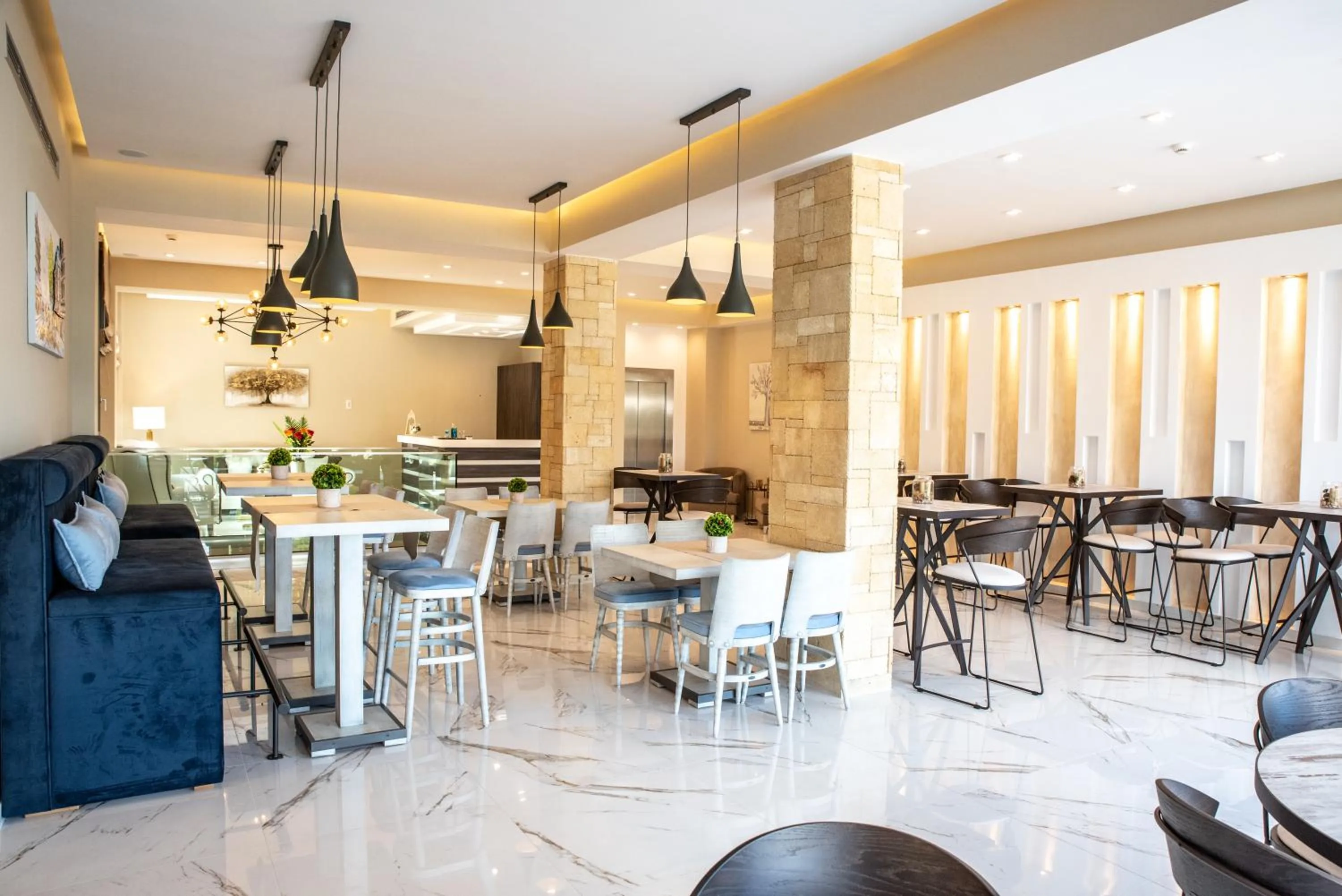 Dining area in Lagaria Apartments