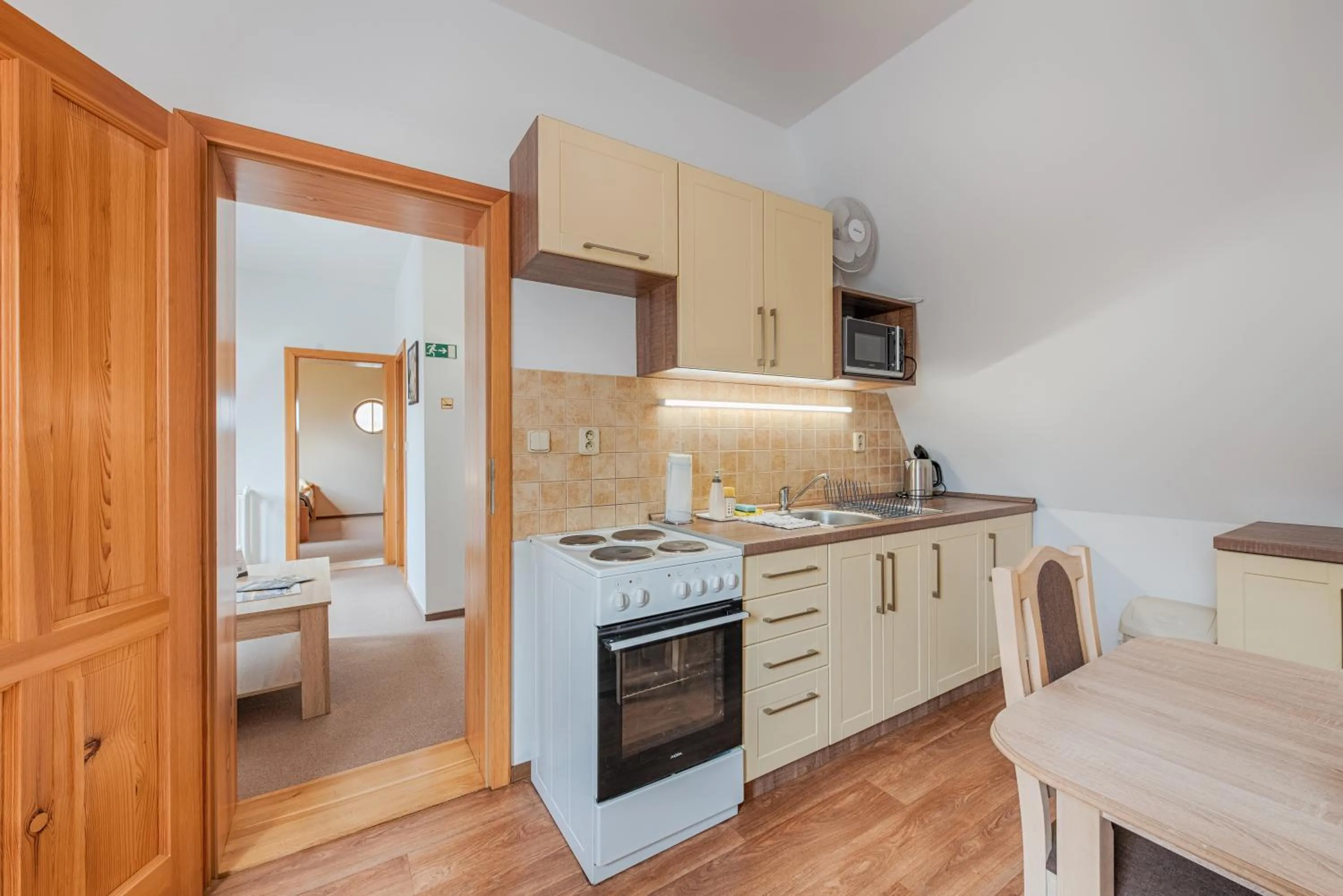 Kitchen or kitchenette in Penzion Vila Machů