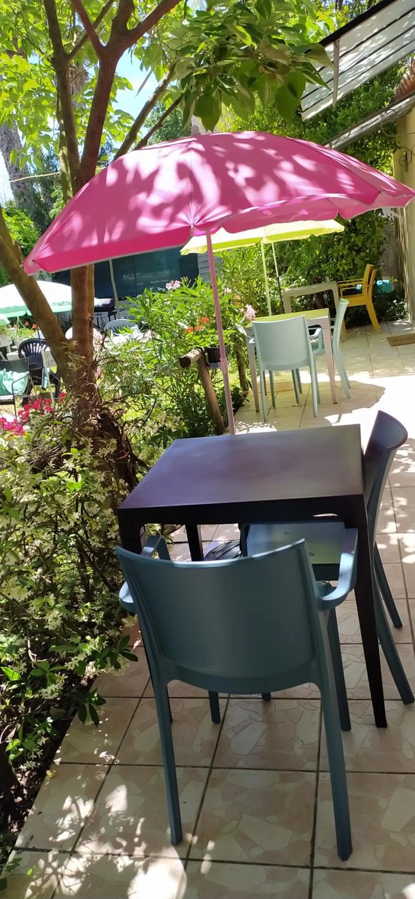 Patio in Abrivado Aimargues en petite camargue, parking intérieur, wifi, jardin