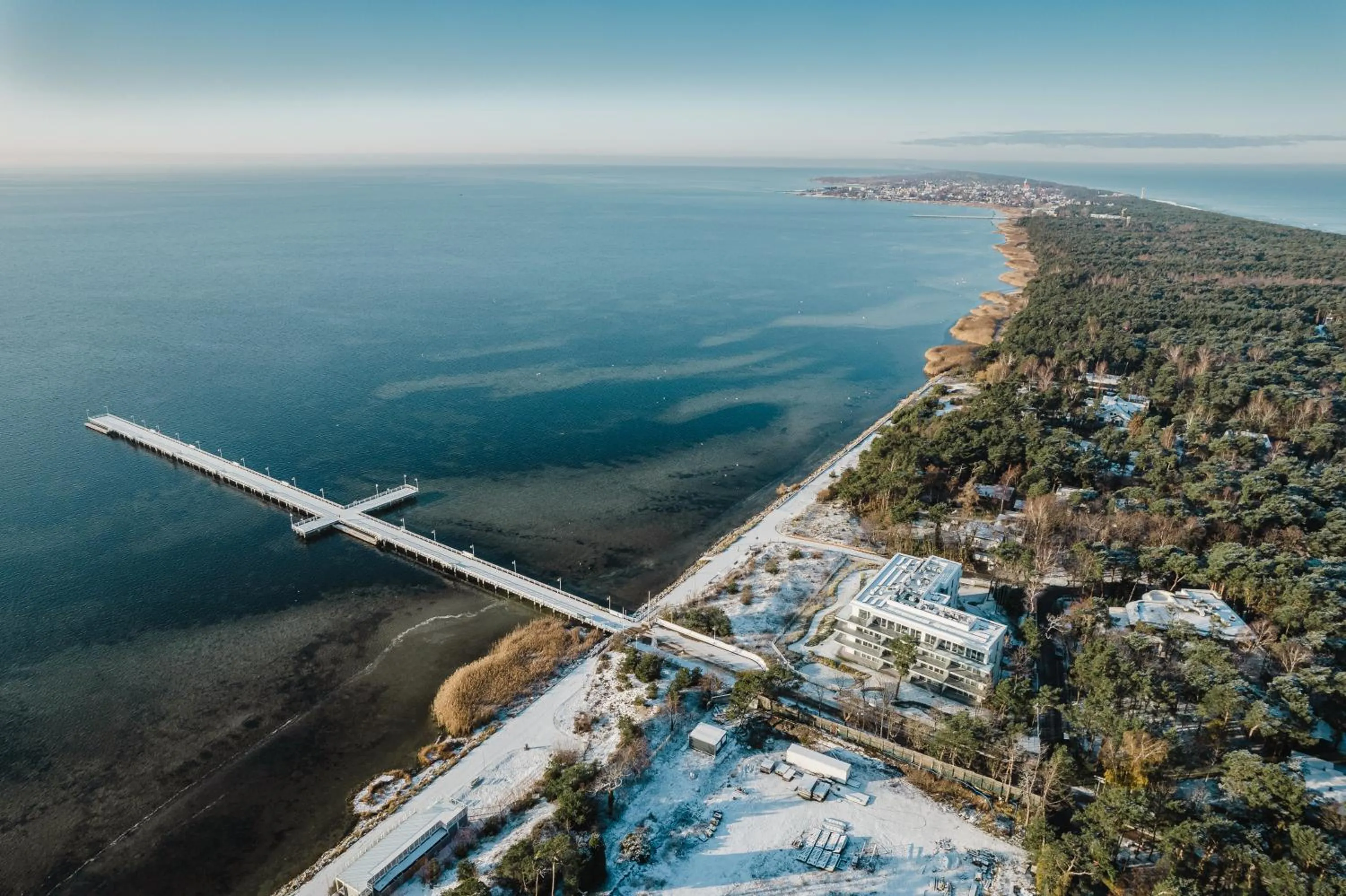 Bird's eye view in Międzymorze BlueApart Jurata