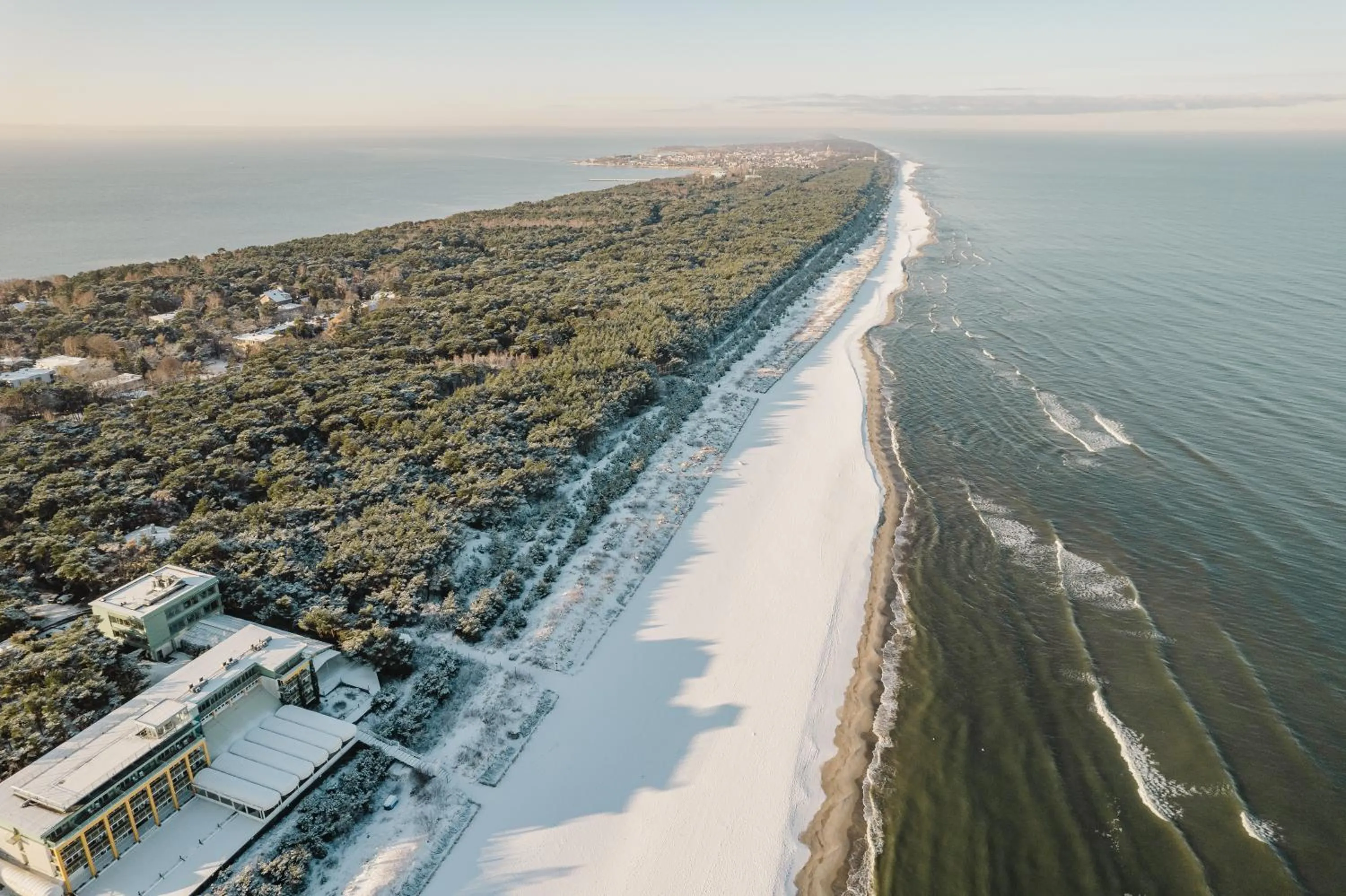 Bird's eye view in Międzymorze BlueApart Jurata