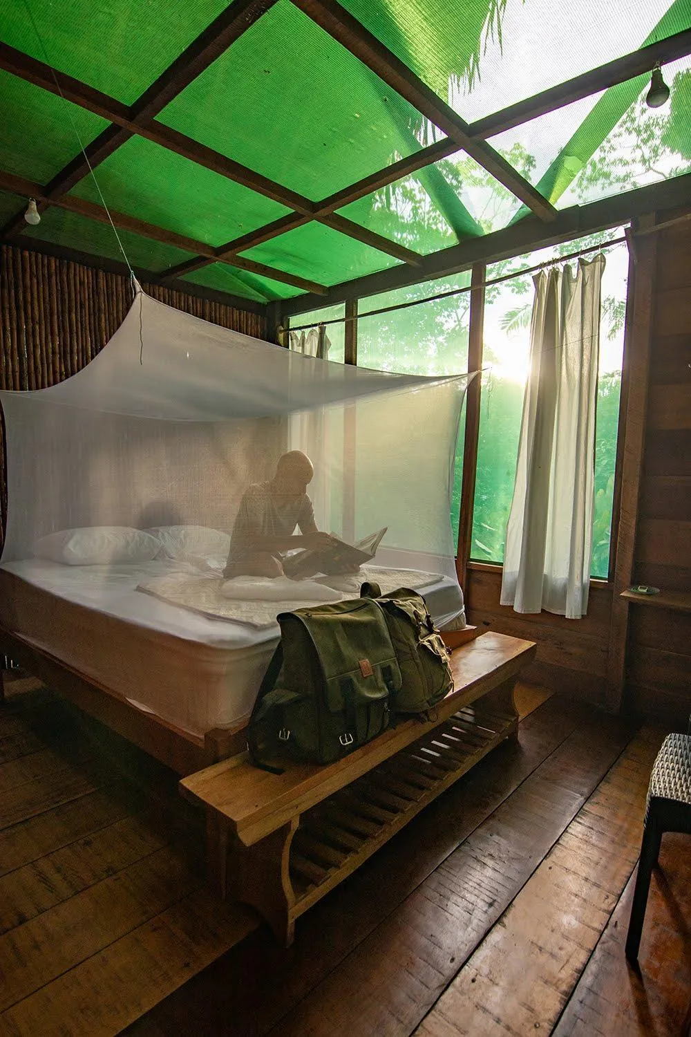 Bed in Ämak Iquitos Ecolodge - All Inclusive