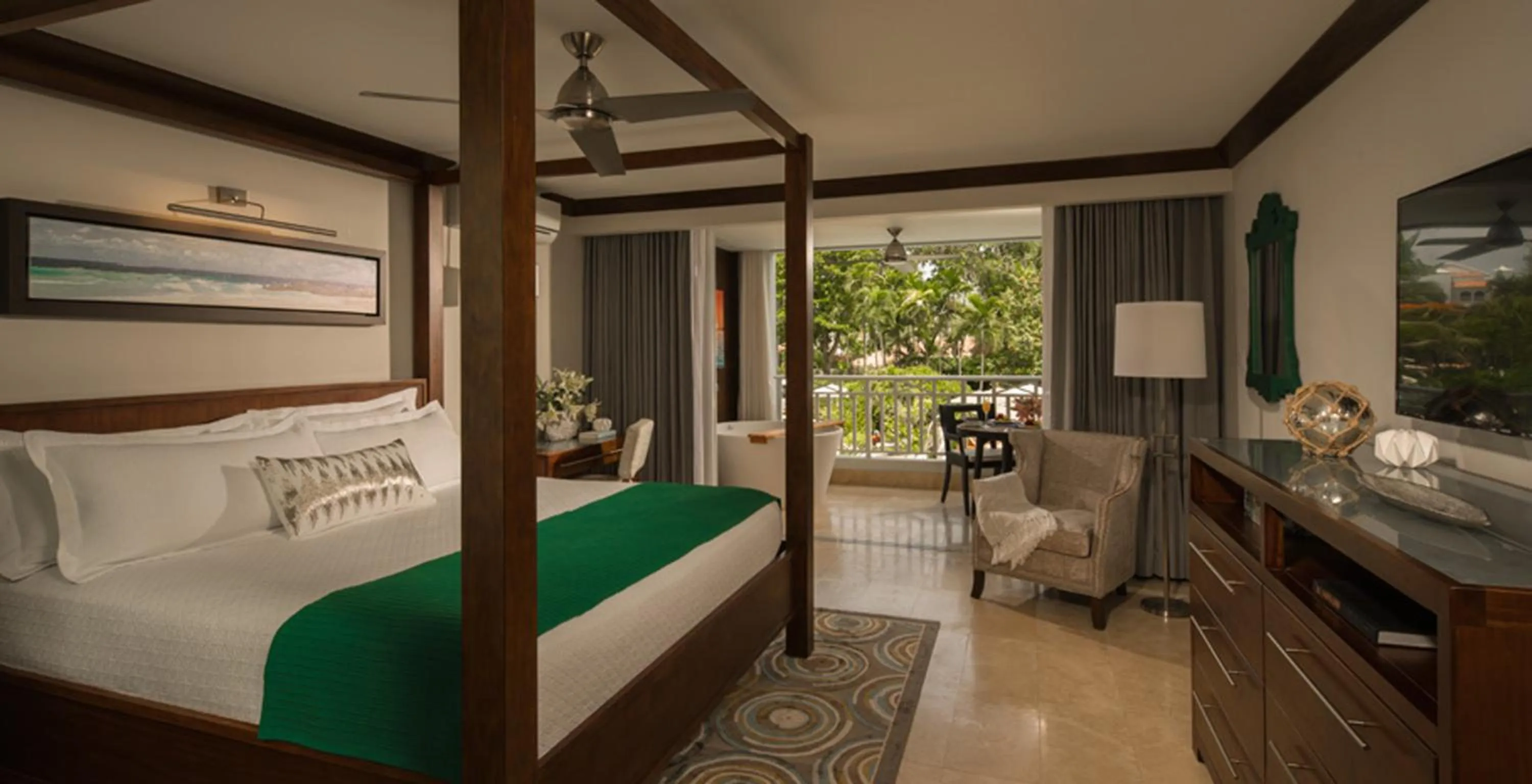 Crystal Lagoon Luxury Honeymoon Room with Balcony Tranquility Soaking Tub in Sandals Barbados All Inclusive - Couples Only