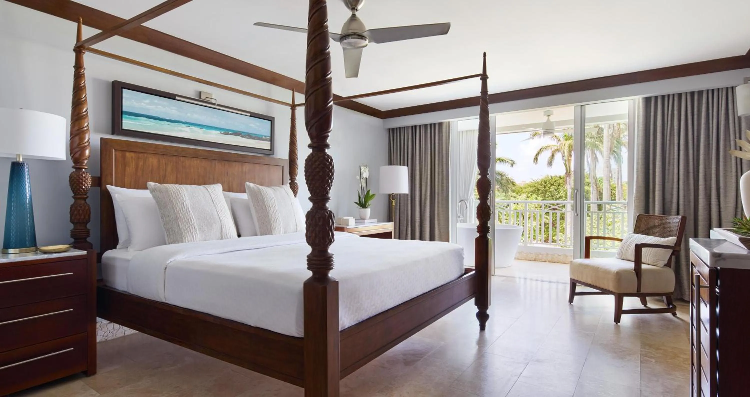 Photo of the whole room, Bed in Sandals Barbados All Inclusive - Couples Only