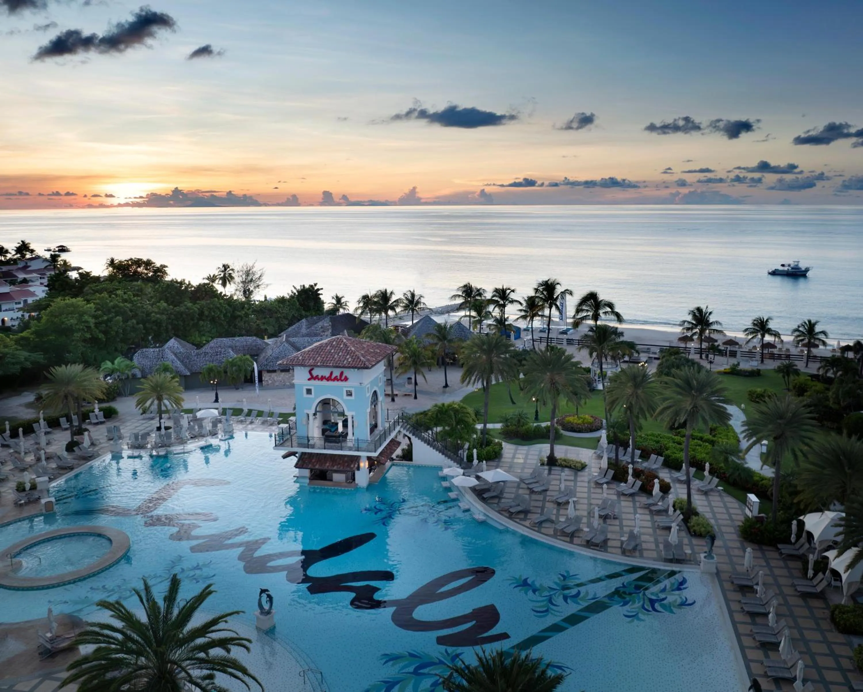 Swimming pool in Sandals Grande Antigua - All Inclusive Resort and Spa - Couples Only