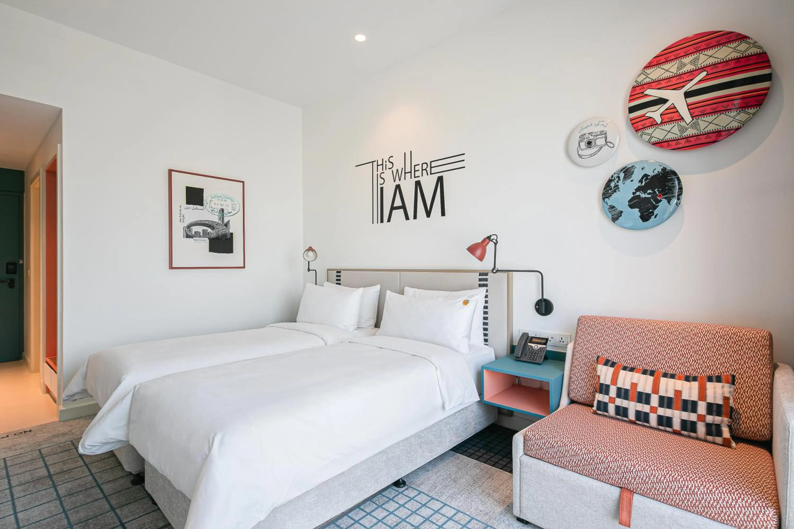 Bedroom, Bed in Rove Healthcare City - Bur Dubai