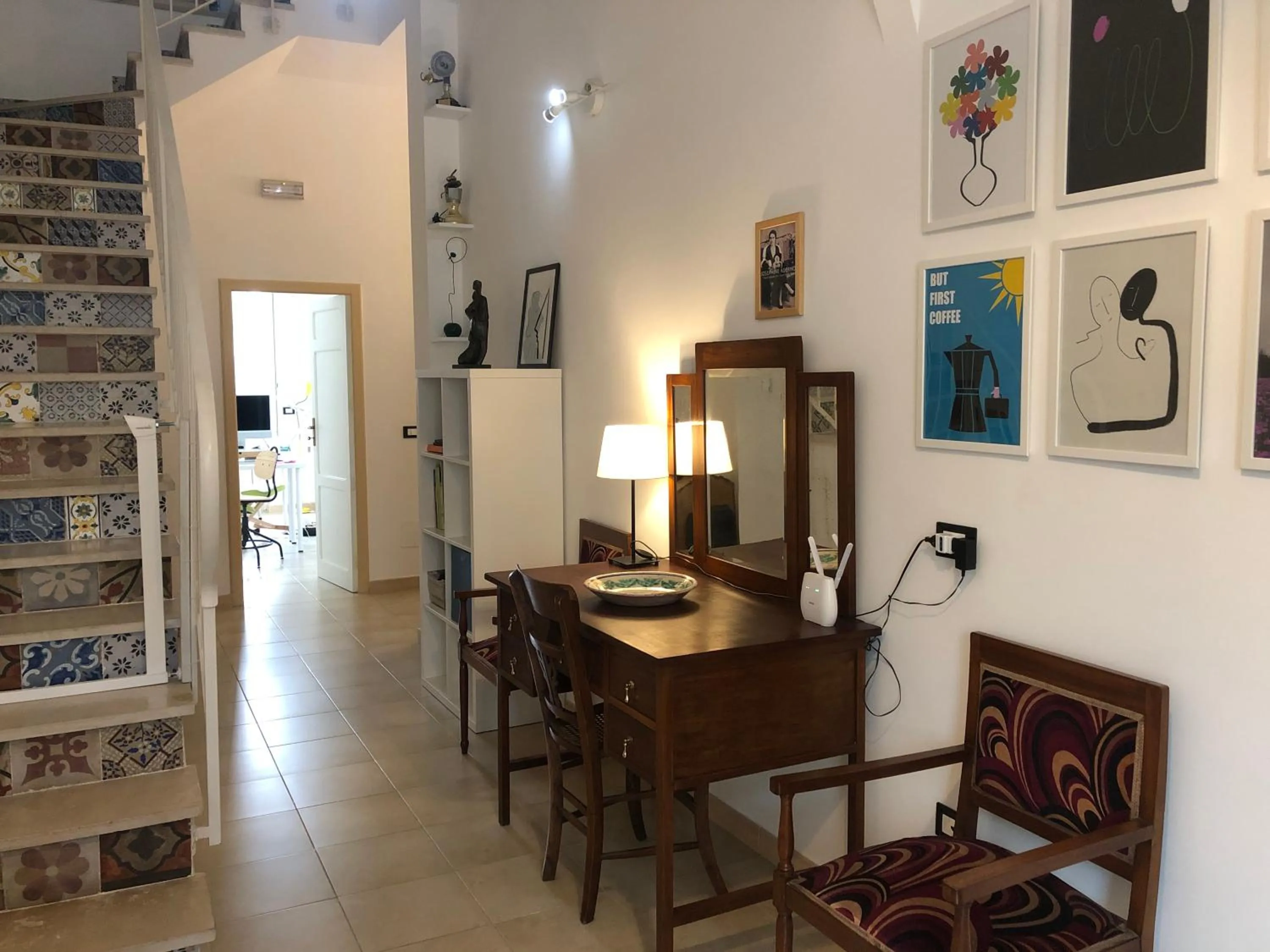 Living room in Bellassai Rooms