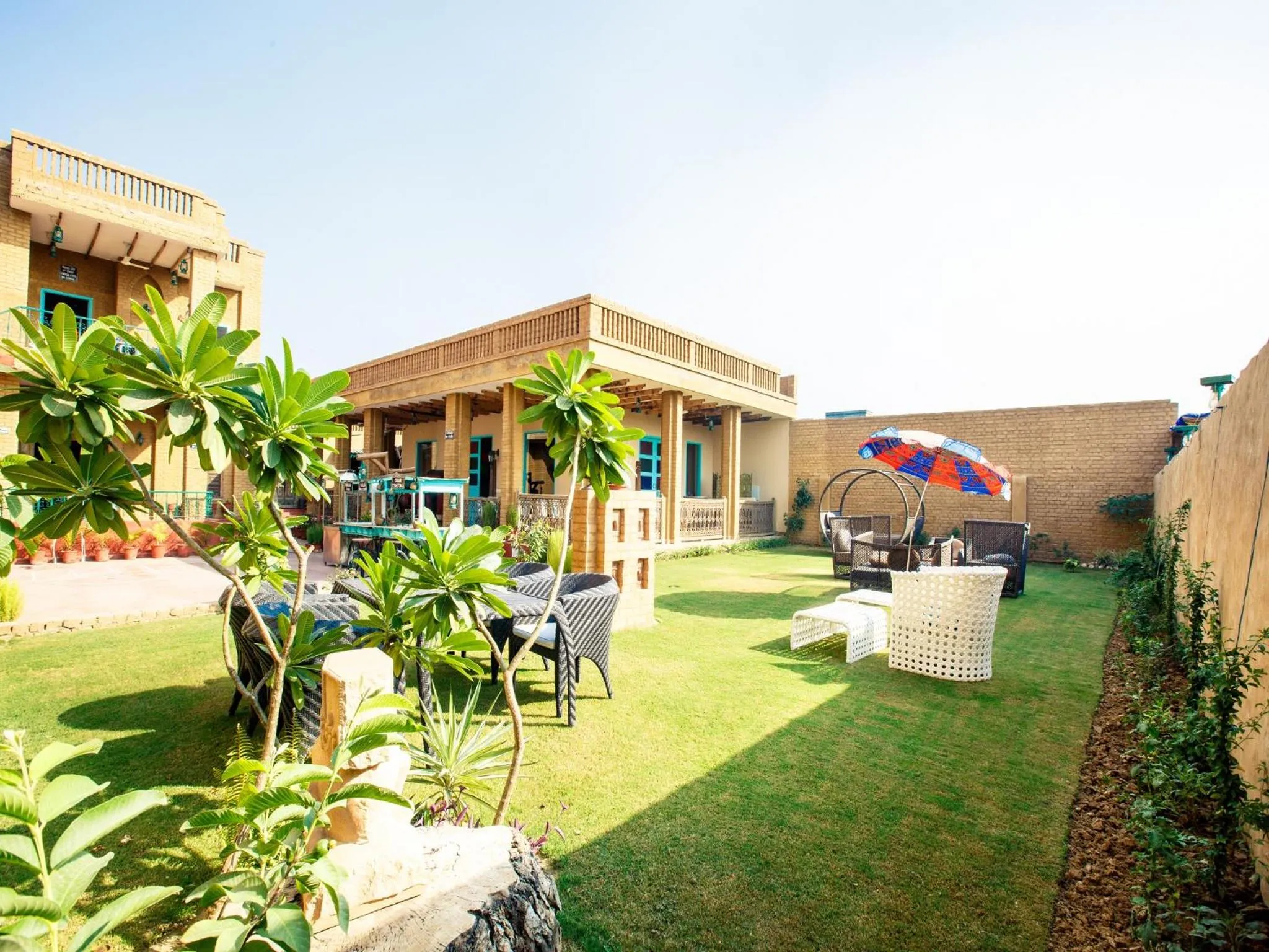 Garden in WelcomHeritage Ranjitvilas