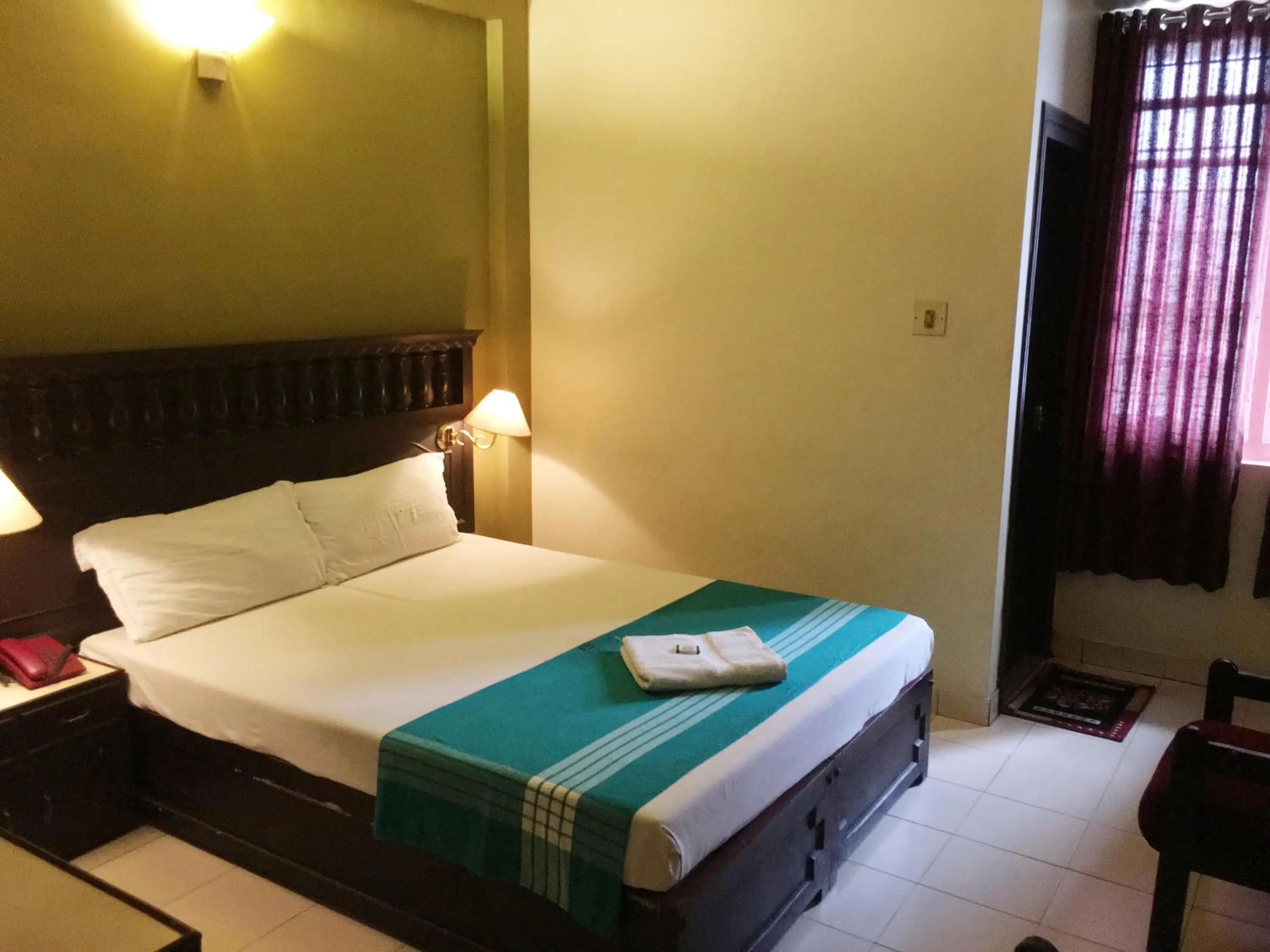 Bed in Hotel Palace Tower