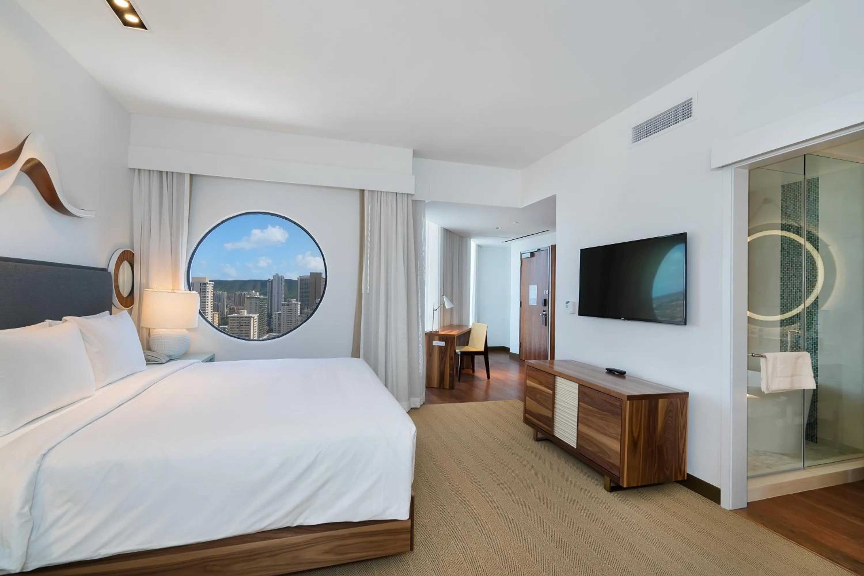 Bed in Hyatt Centric Waikiki Beach