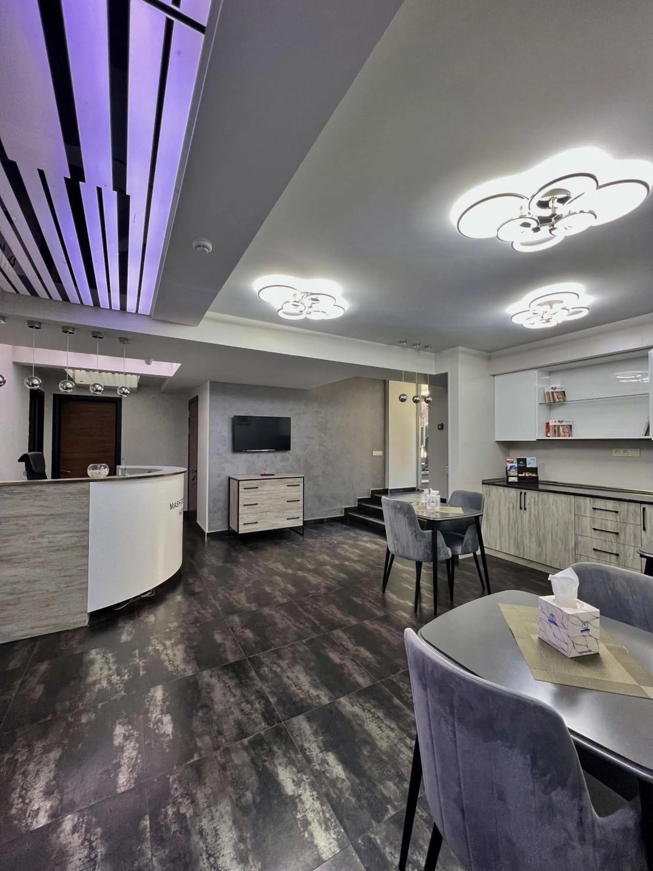 Seating area in Mashtots Hotel