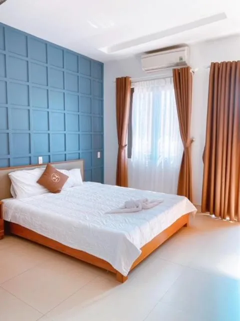 Bed in Poetic Hue Hotel & Spa