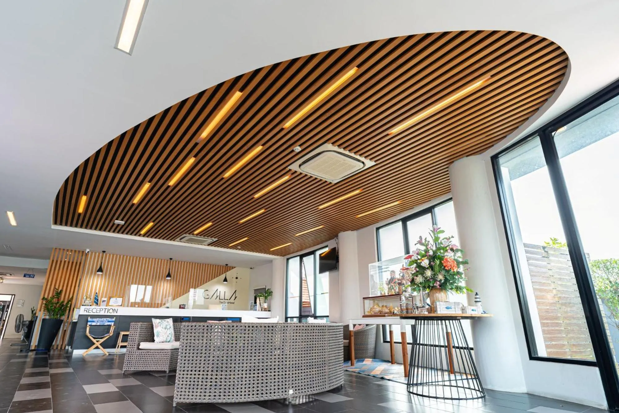 Lobby or reception in The Galla Hotel