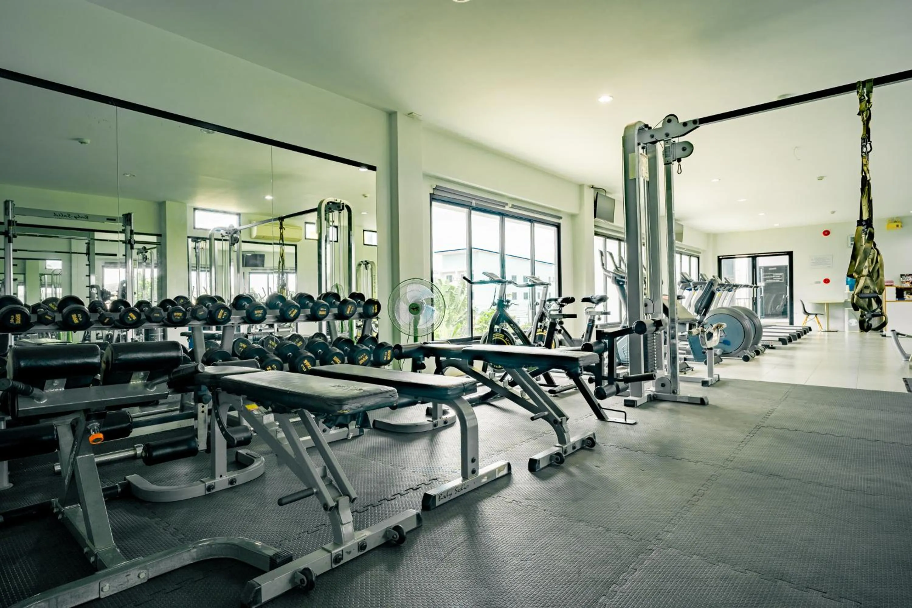 Fitness centre/facilities in The Galla Hotel