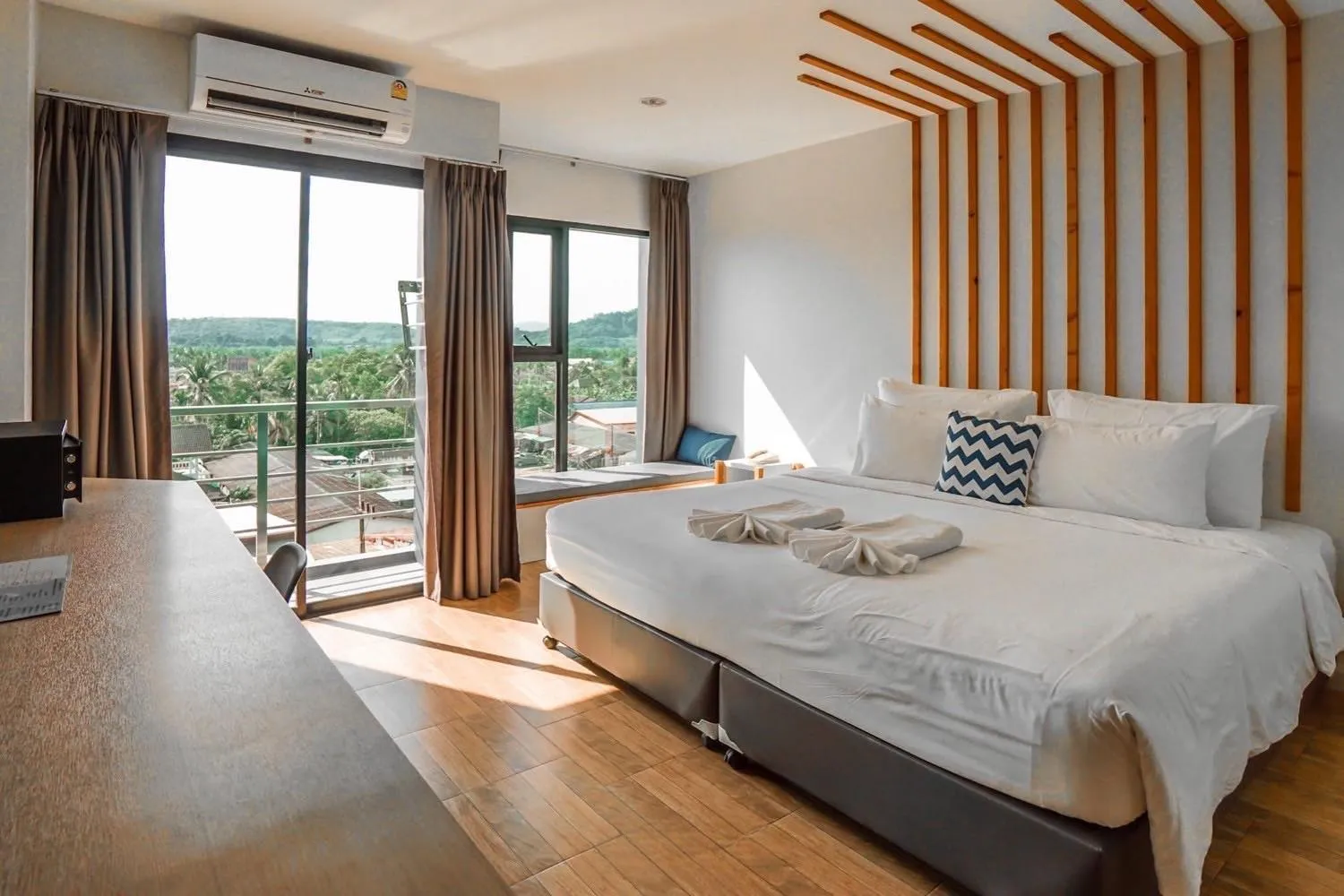 Bed in The Galla Hotel