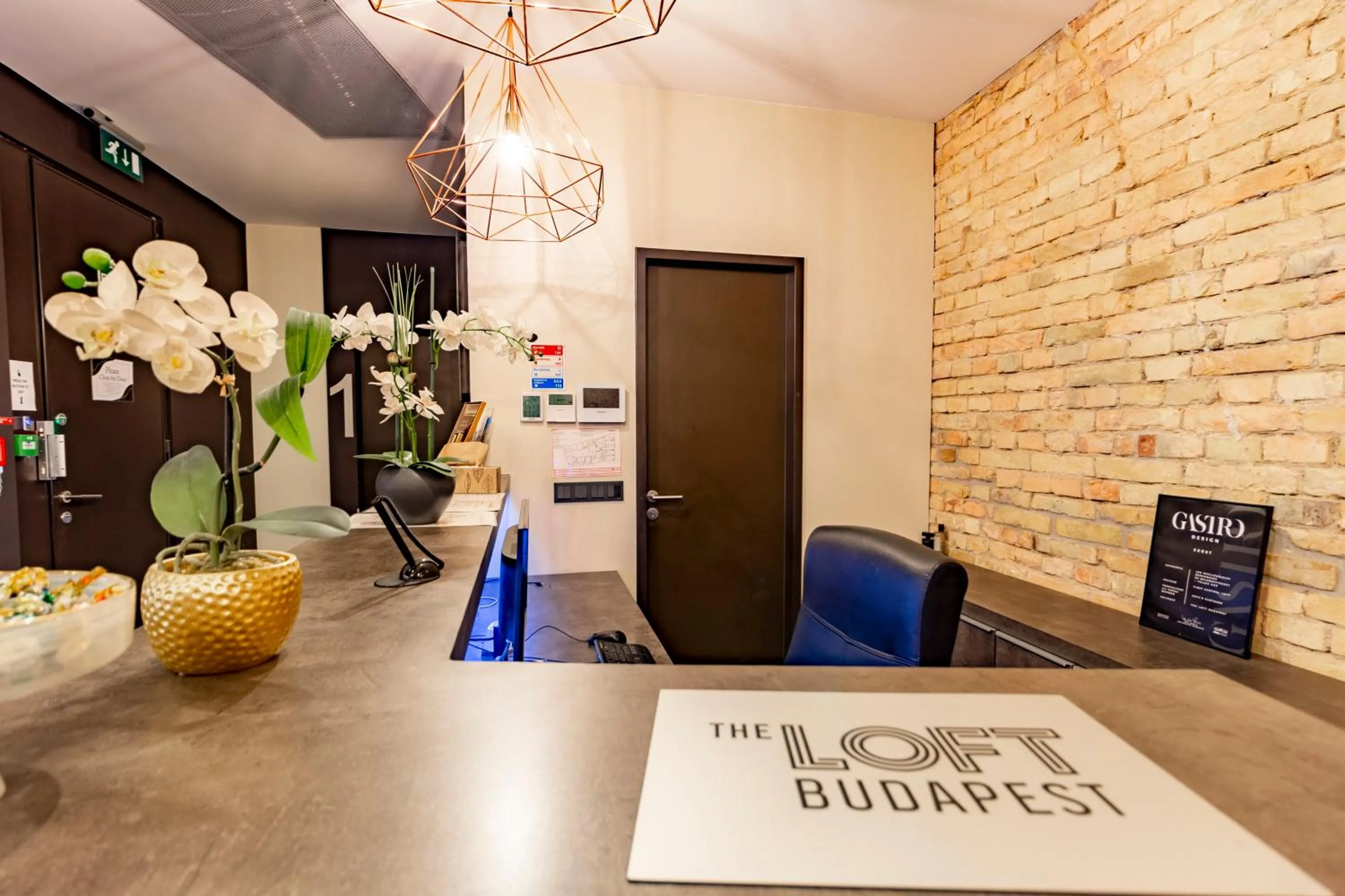Lobby or reception in The Loft Budapest