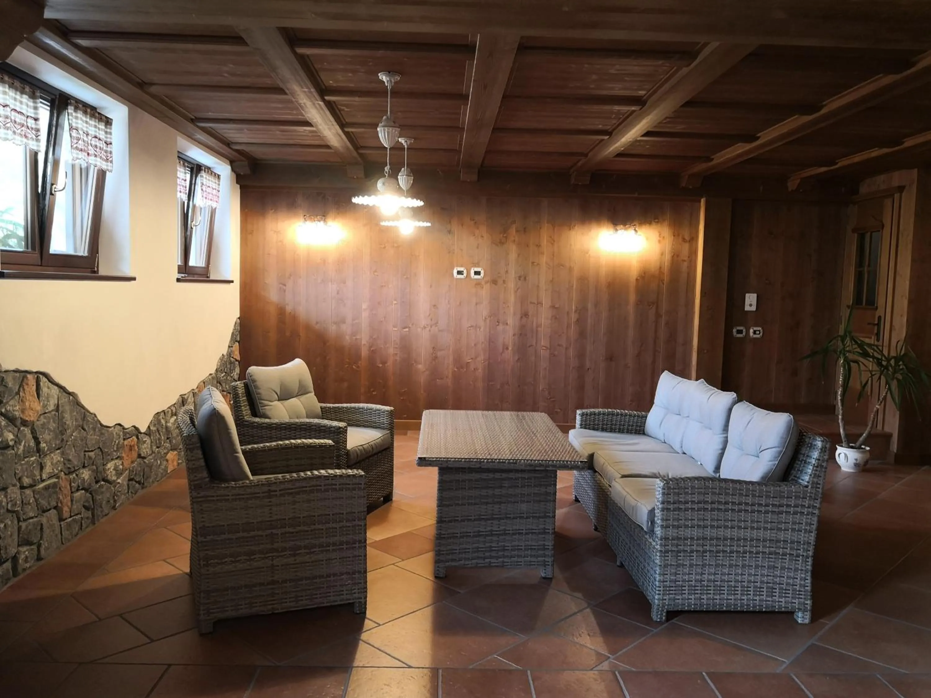 Seating area in B&B da mamma Lo