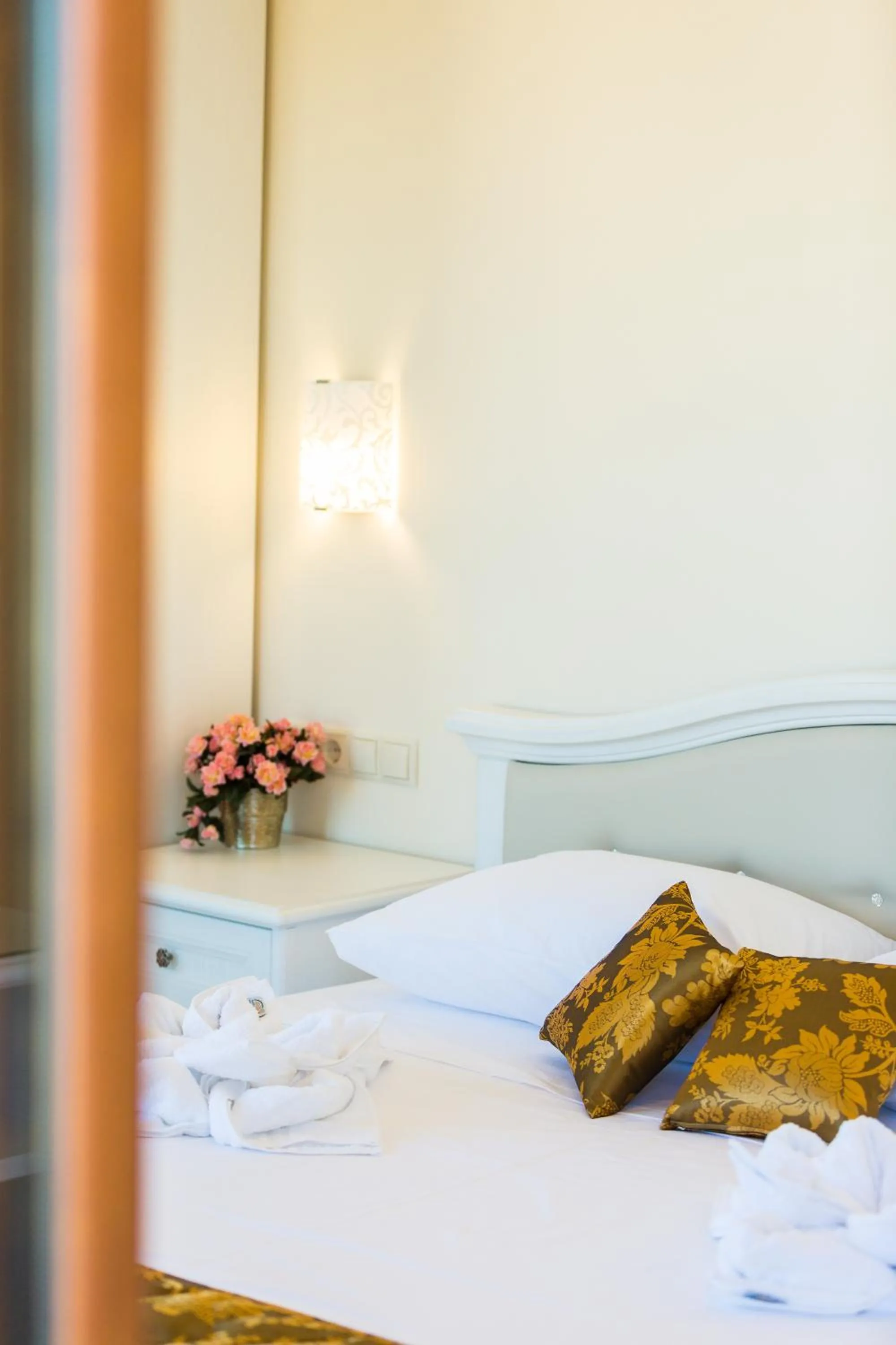 Bed in Polyxenia Suites