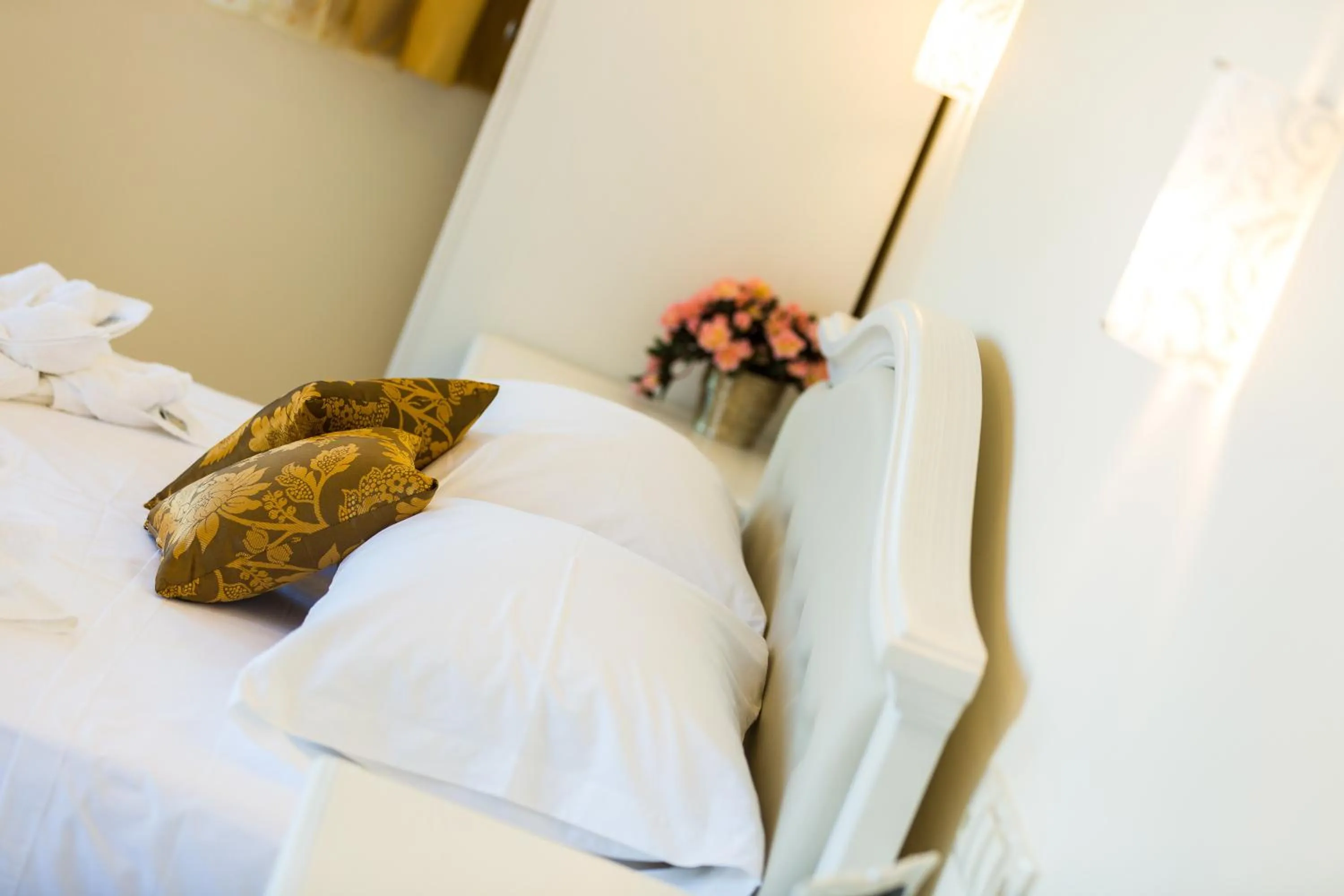 Bed in Polyxenia Suites