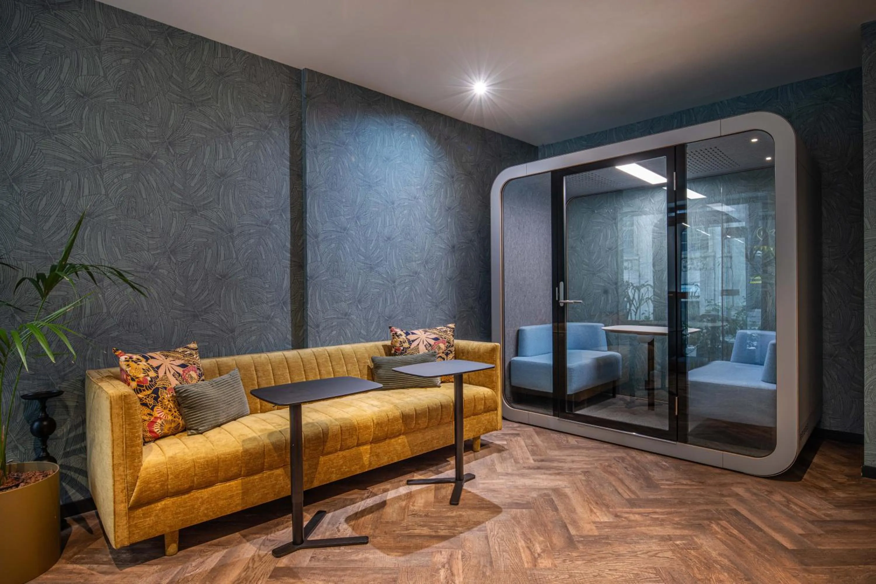 Living room in Numa Brussels Royal Galleries