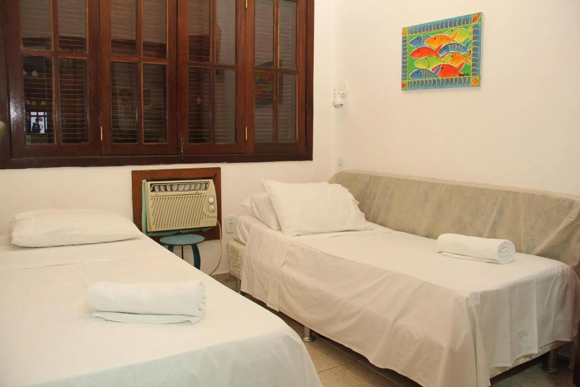 Bedroom, Bed in Apart Hotel Pet Friendly em Búzios
