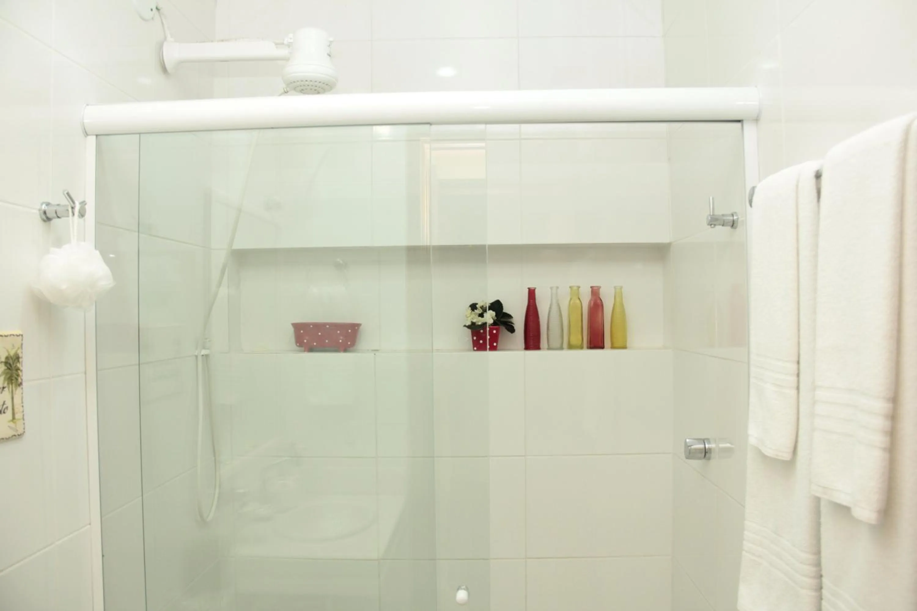 Shower in Apart Hotel Pet Friendly em Búzios