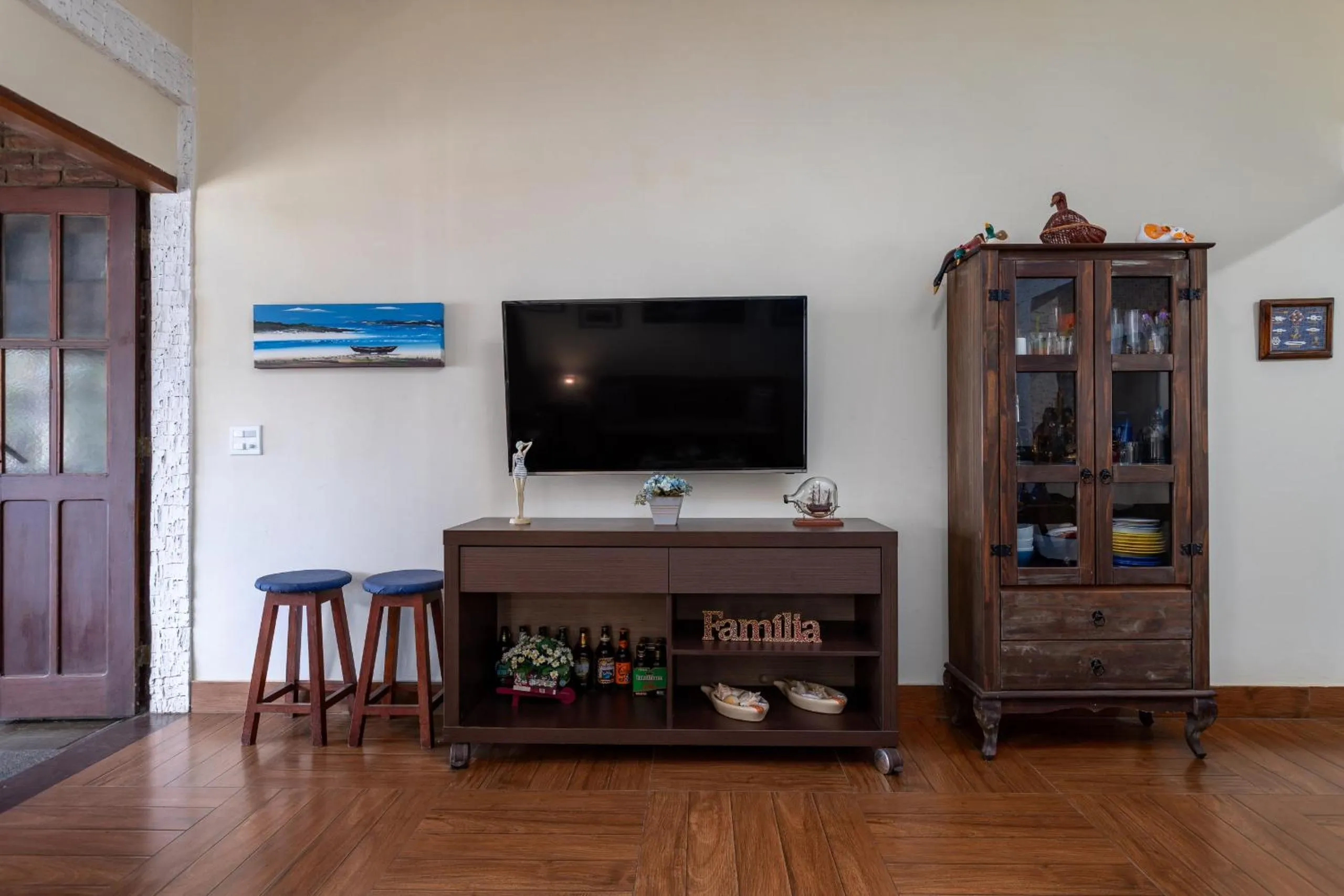 Communal lounge/ TV room in Apart Hotel Pet Friendly em Búzios