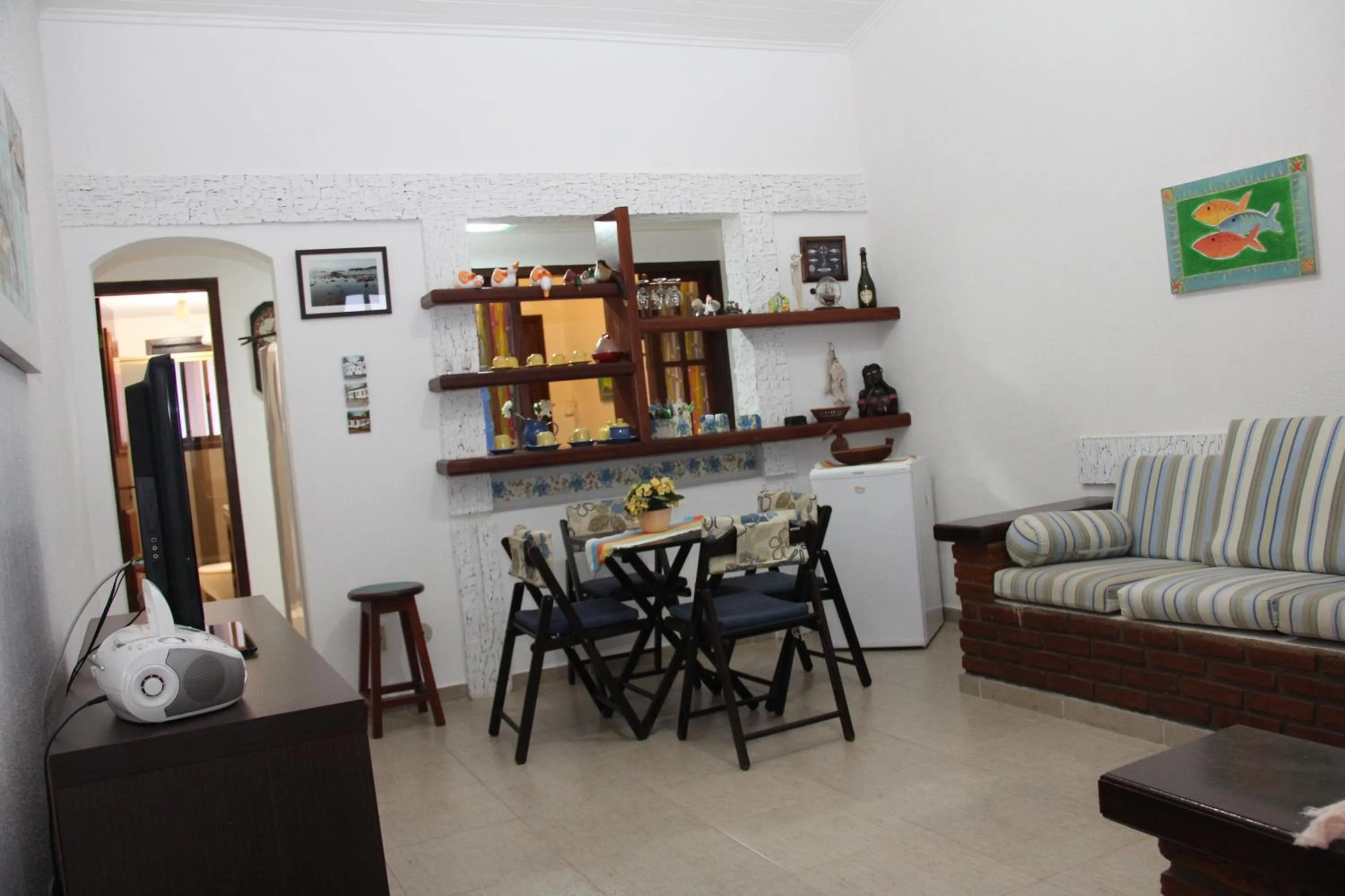 Communal lounge/ TV room in Apart Hotel Pet Friendly em Búzios