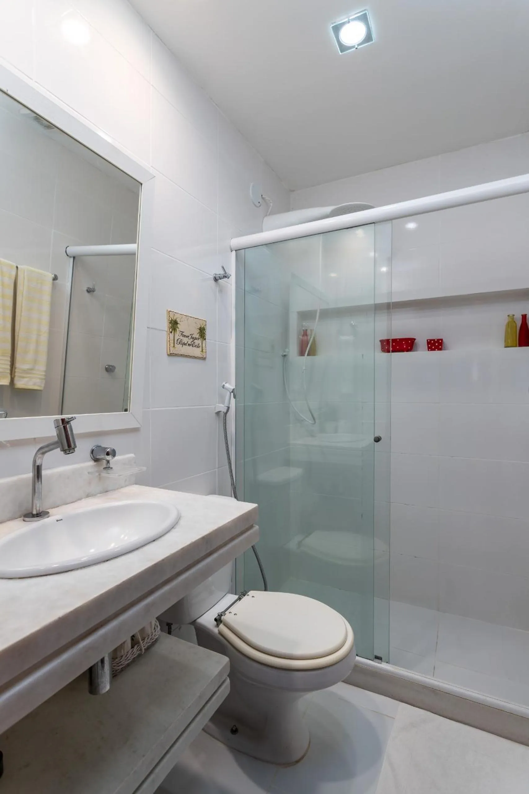 Bathroom in Apart Hotel Pet Friendly em Búzios