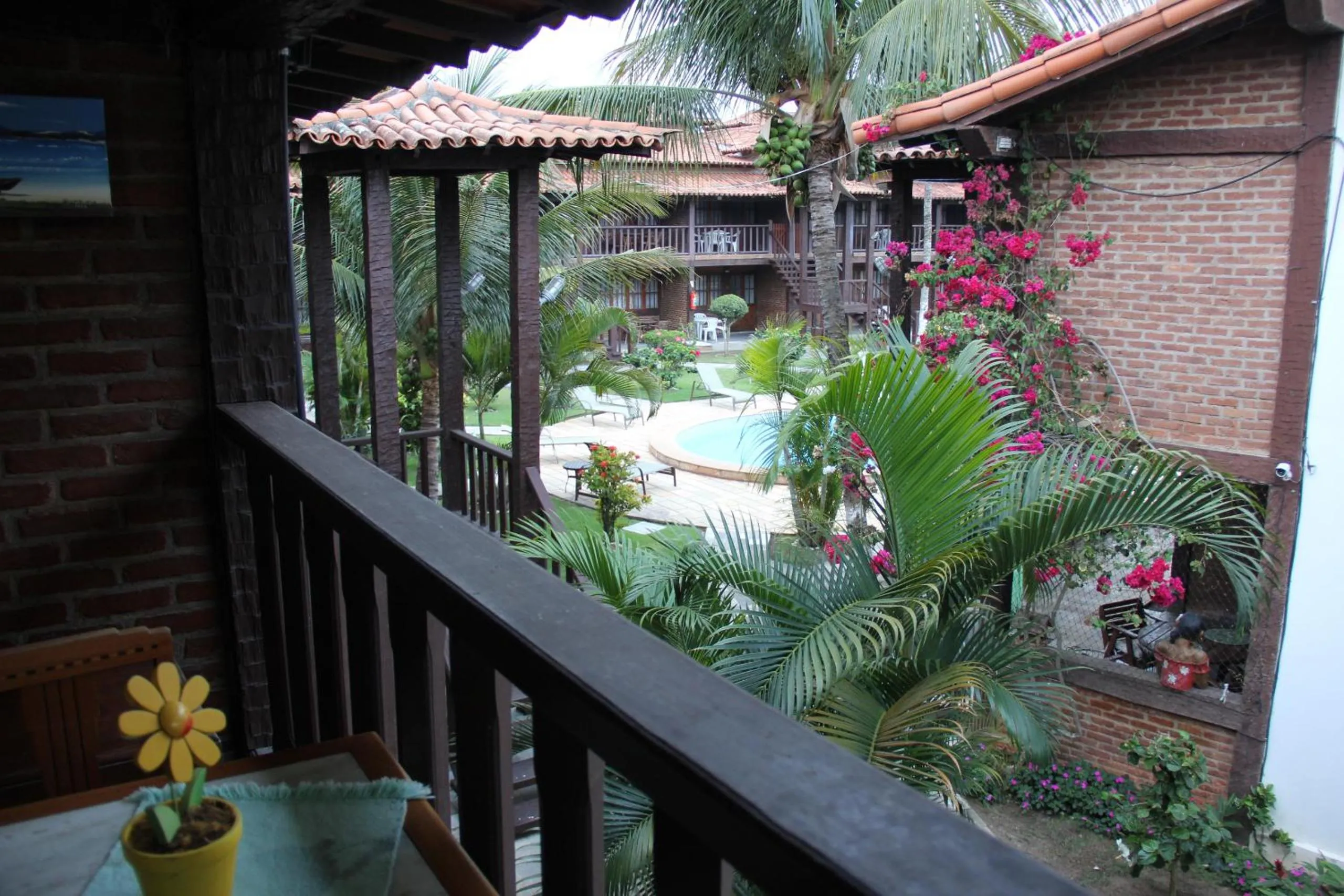 Balcony/Terrace in Apart Hotel Pet Friendly em Búzios