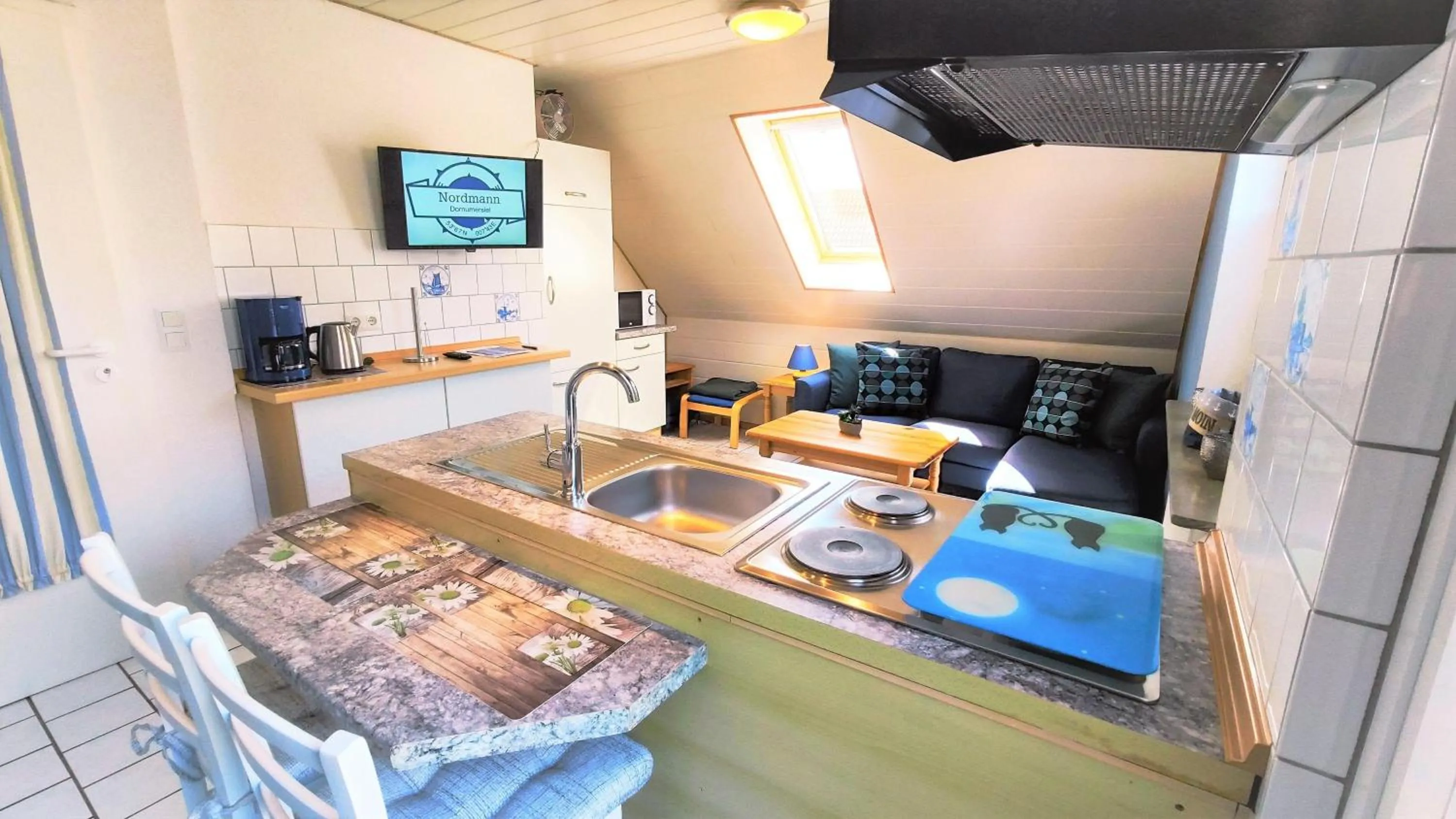 Bed in Gaestehaus-Zur-alten-Post-Wohnung-Nord