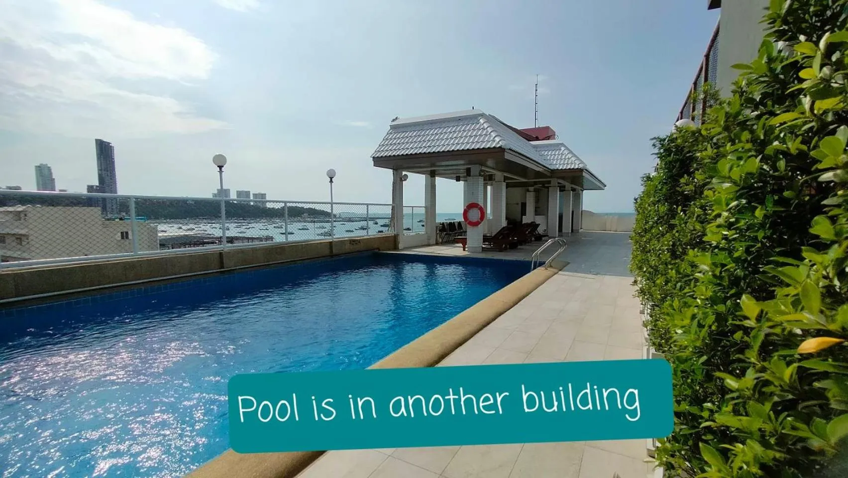 Swimming pool in Smile Court Pattaya by Mike Group