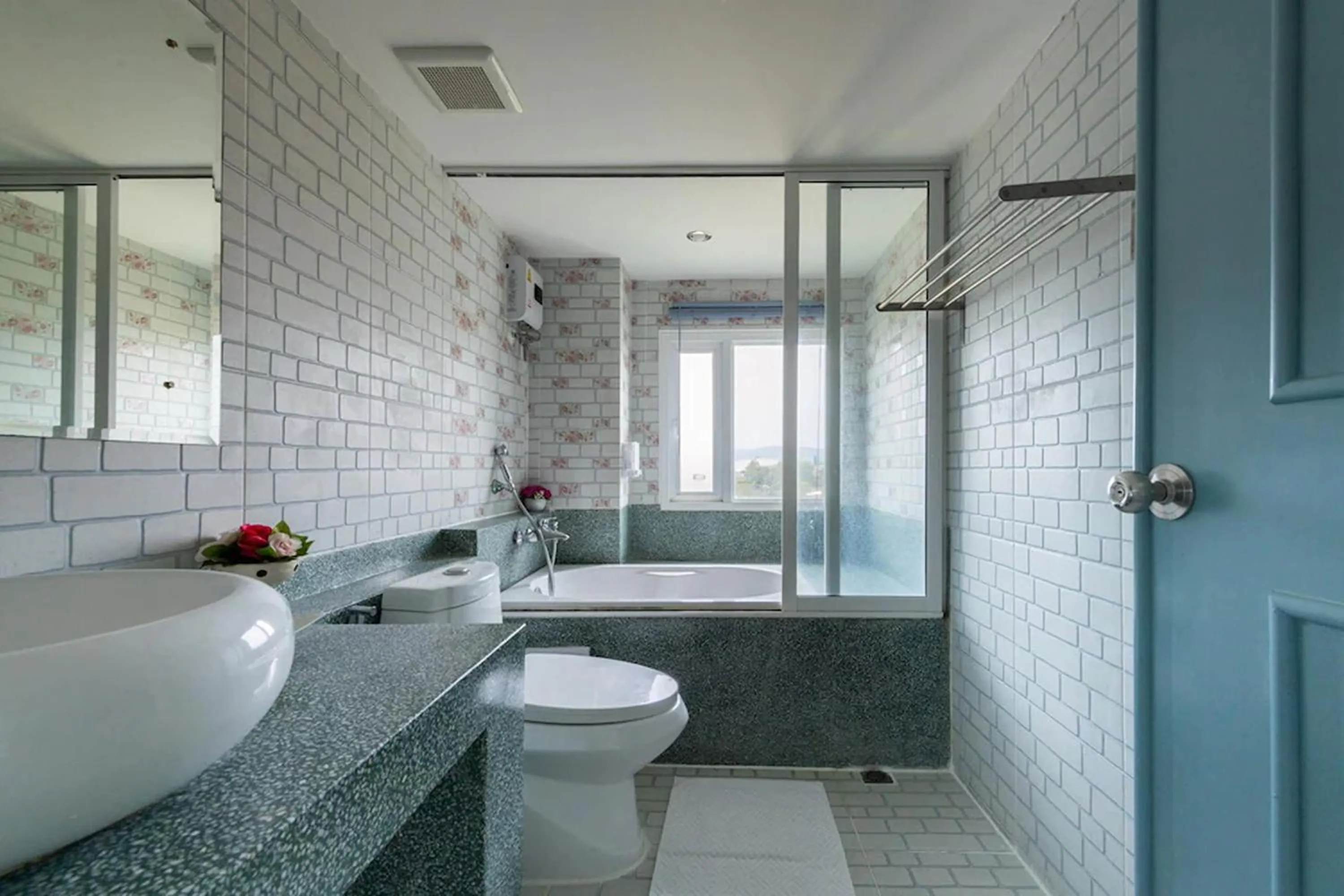 Bathroom in The Lilly Hotel