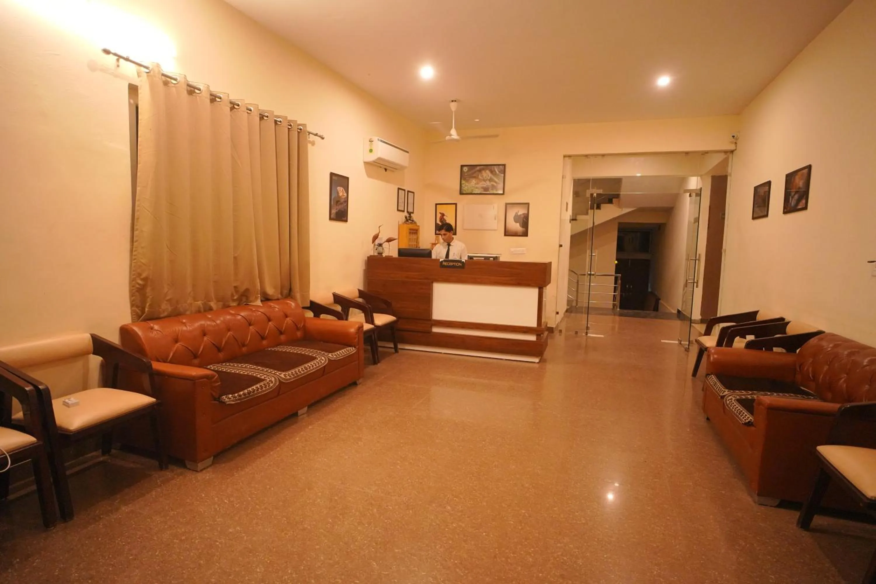 Lobby or reception in Dhawala Resort By Aamod