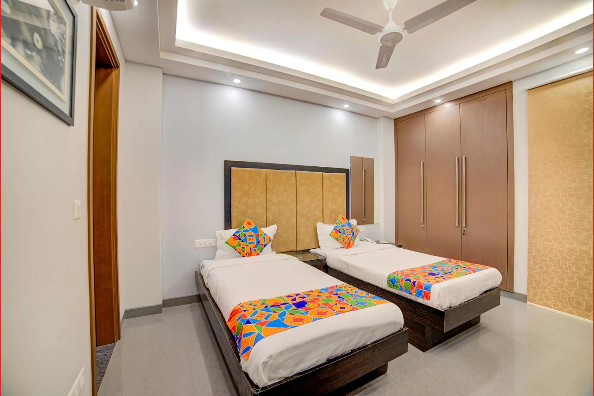 Bedroom, Bed in FabHotel Exotica Greenpark