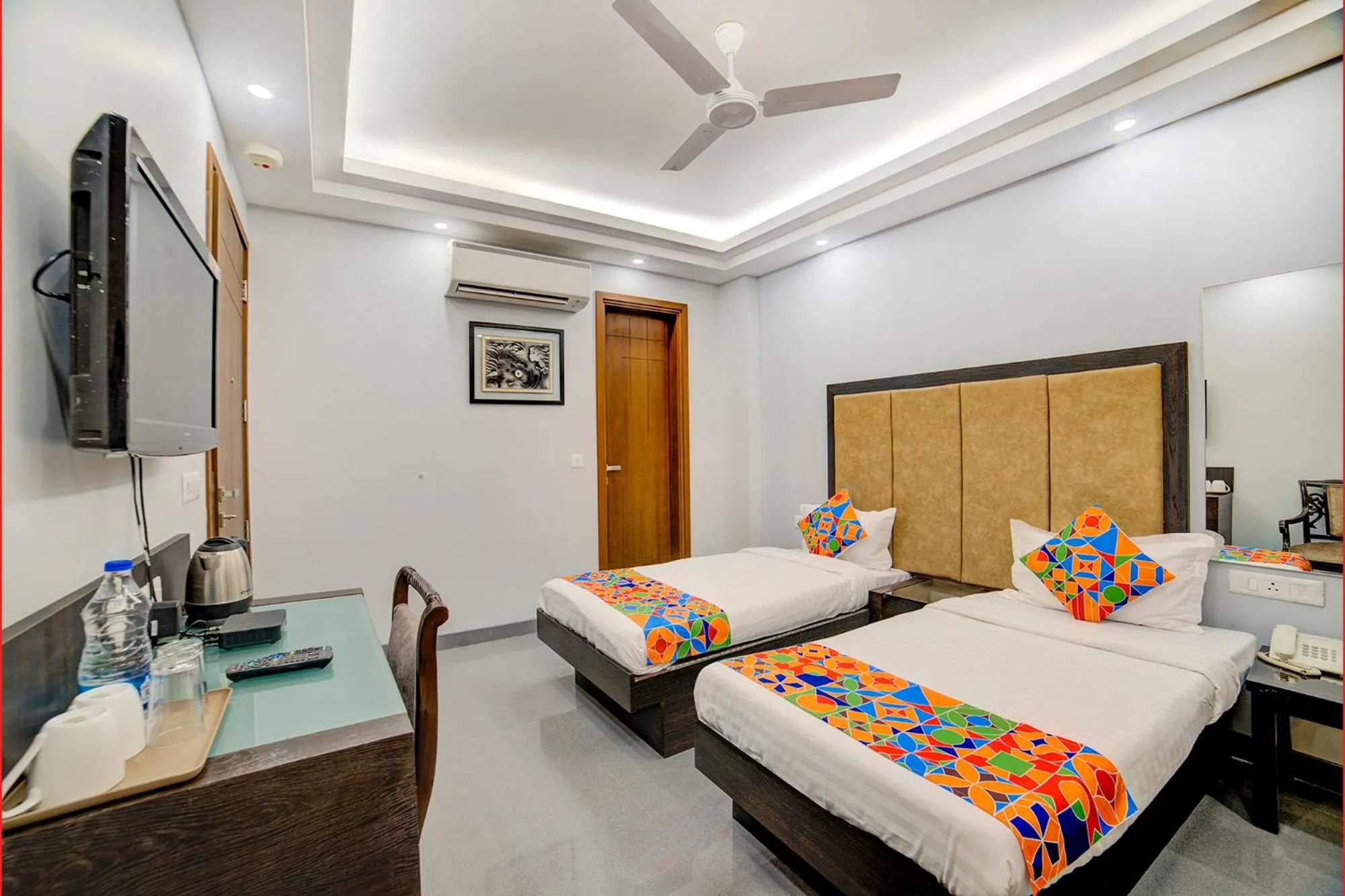 Bedroom, Bed in FabHotel Exotica Greenpark