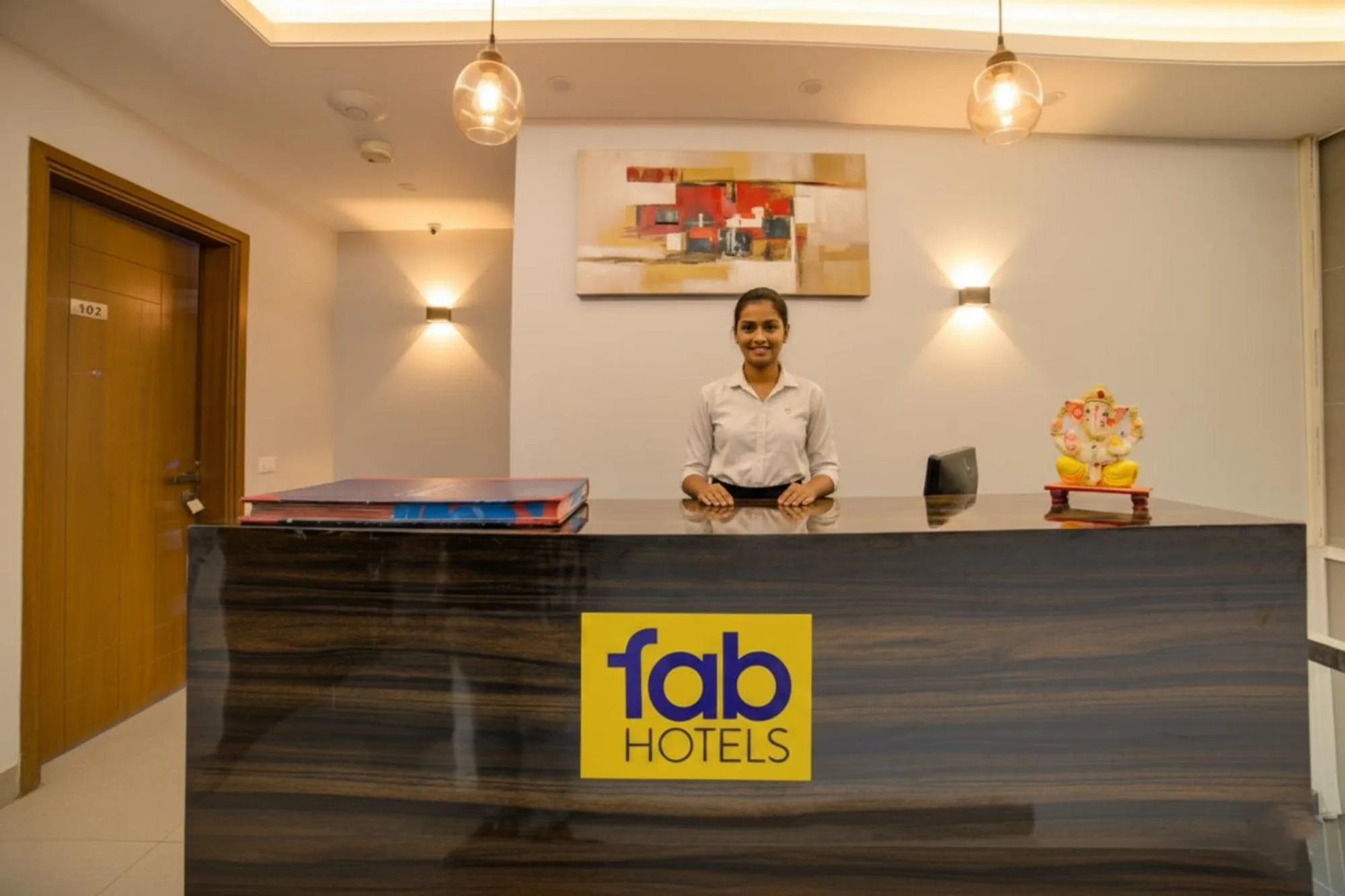 Lobby or reception in FabHotel Exotica Greenpark