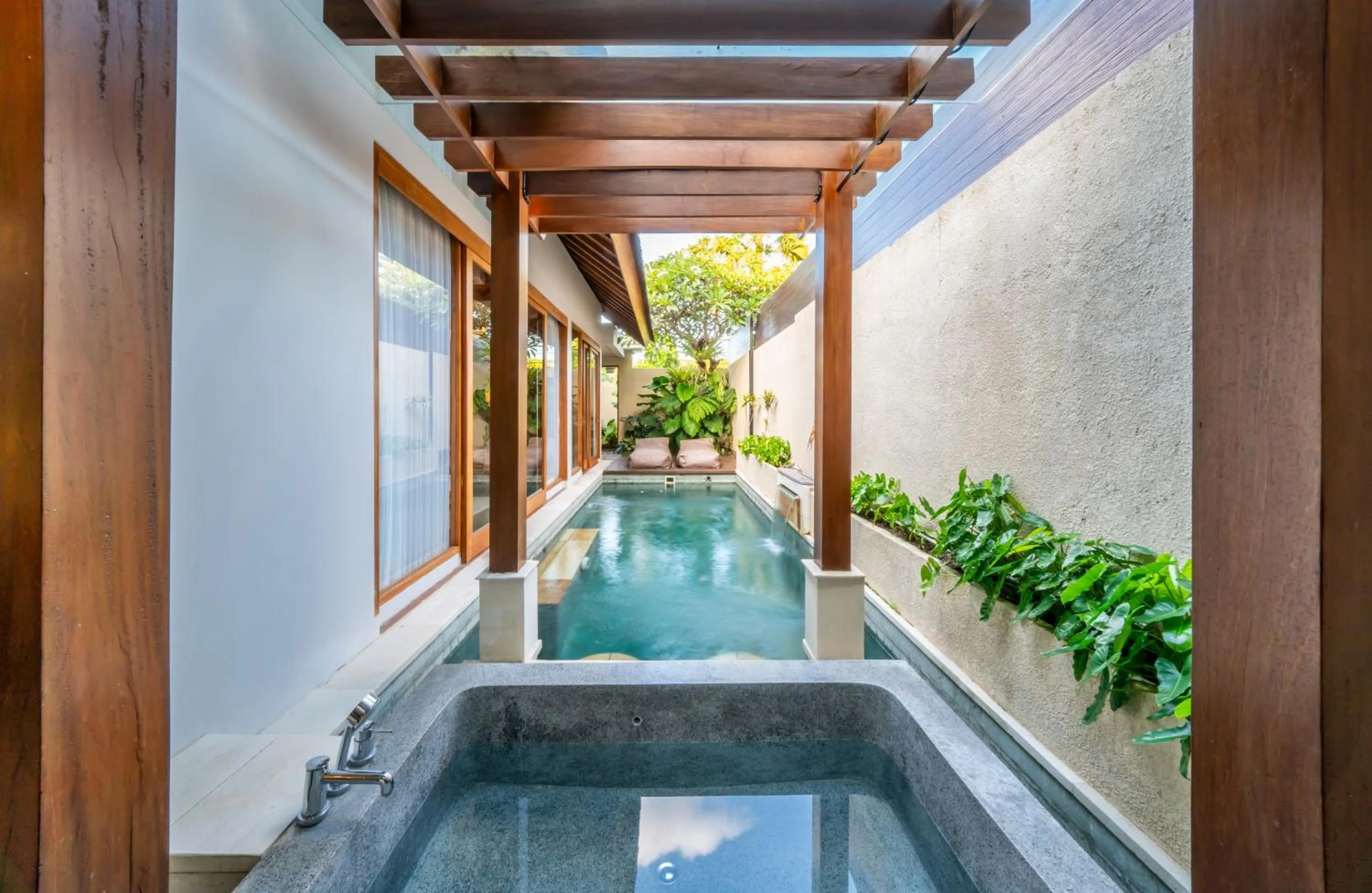 Pool view in Sithala Villa Seminyak