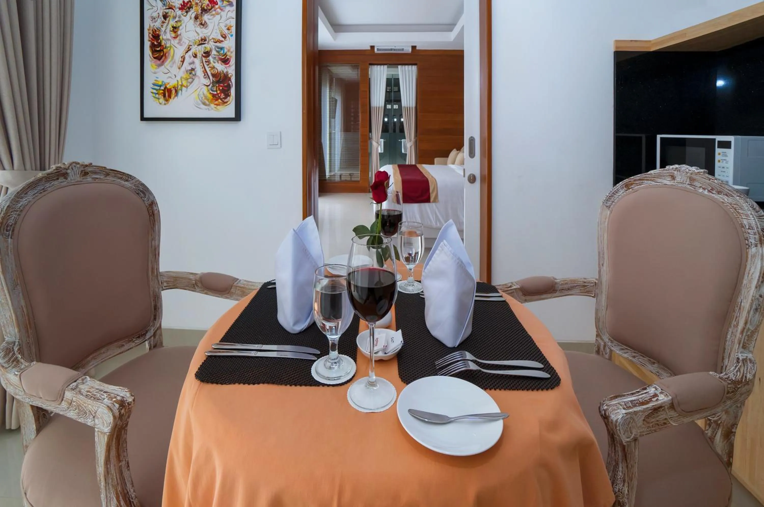 Dining area in Sithala Villa Seminyak