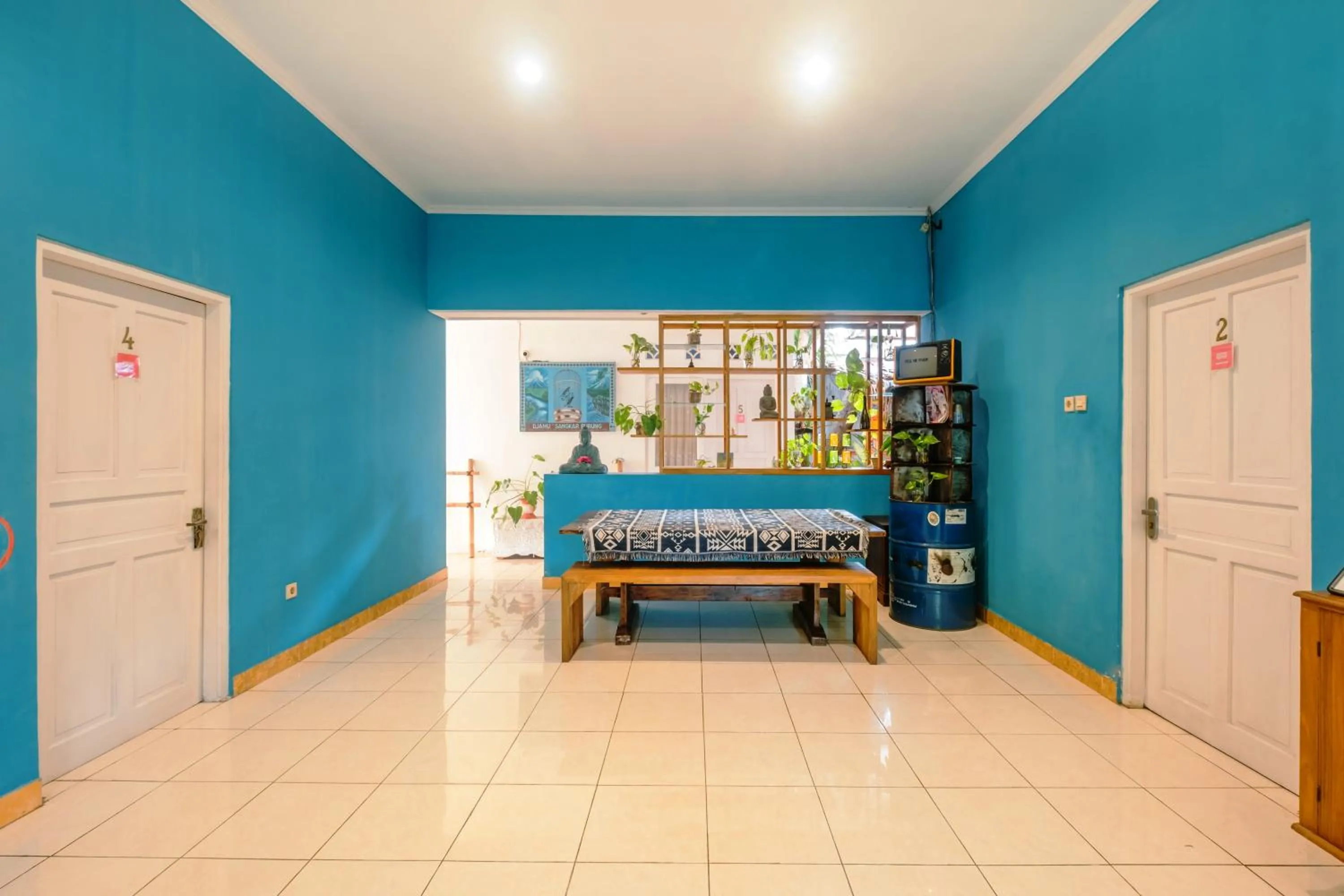 Living room, Bed in Happy Buddha Yogyakarta