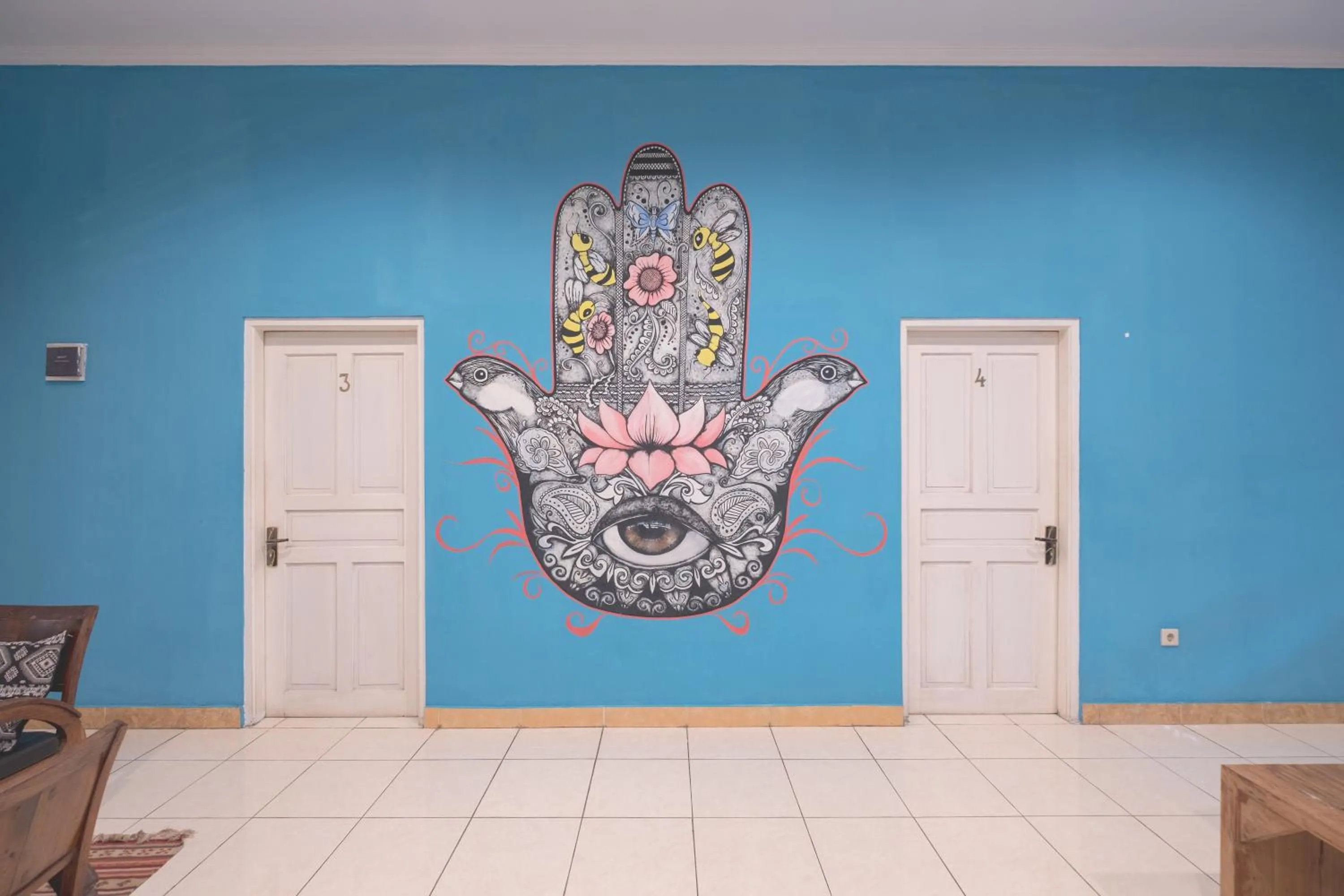 Decorative detail in Happy Buddha Yogyakarta