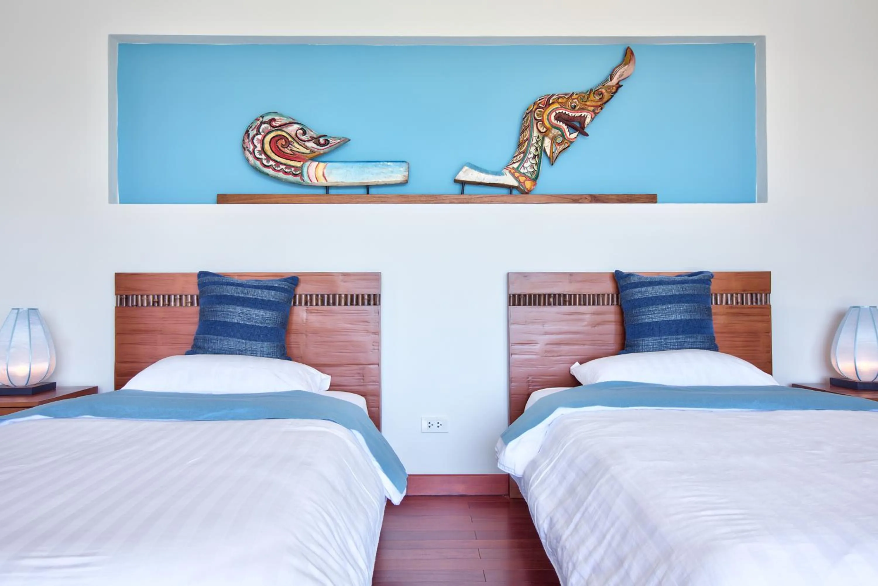 Bedroom, Bed in Baan Apsara - Stunning Sea View 3 Bed Pool Villa